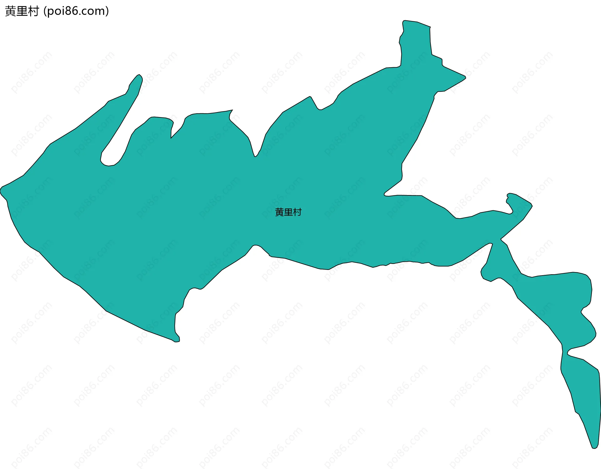 黄里村边界地图