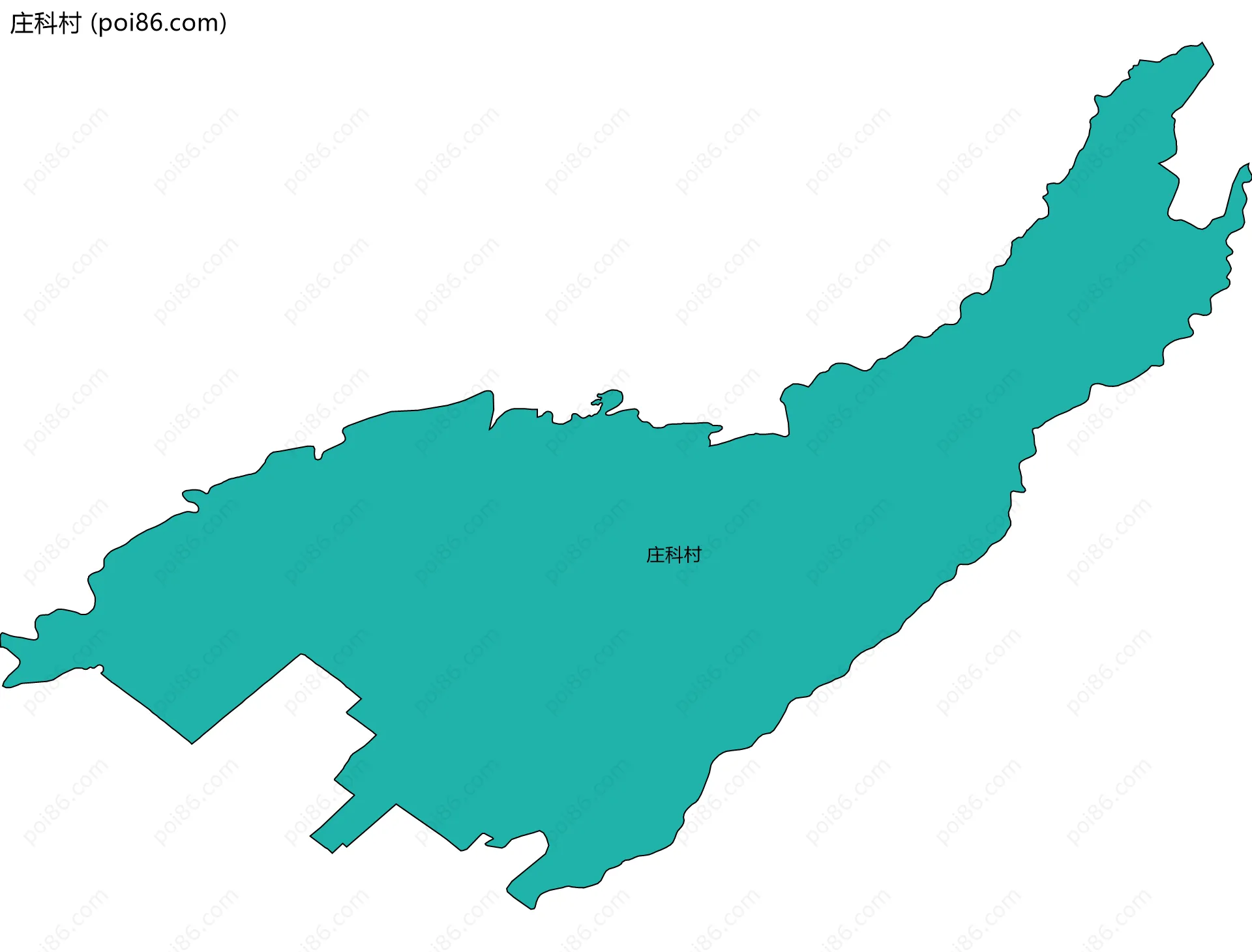 庄科村边界地图