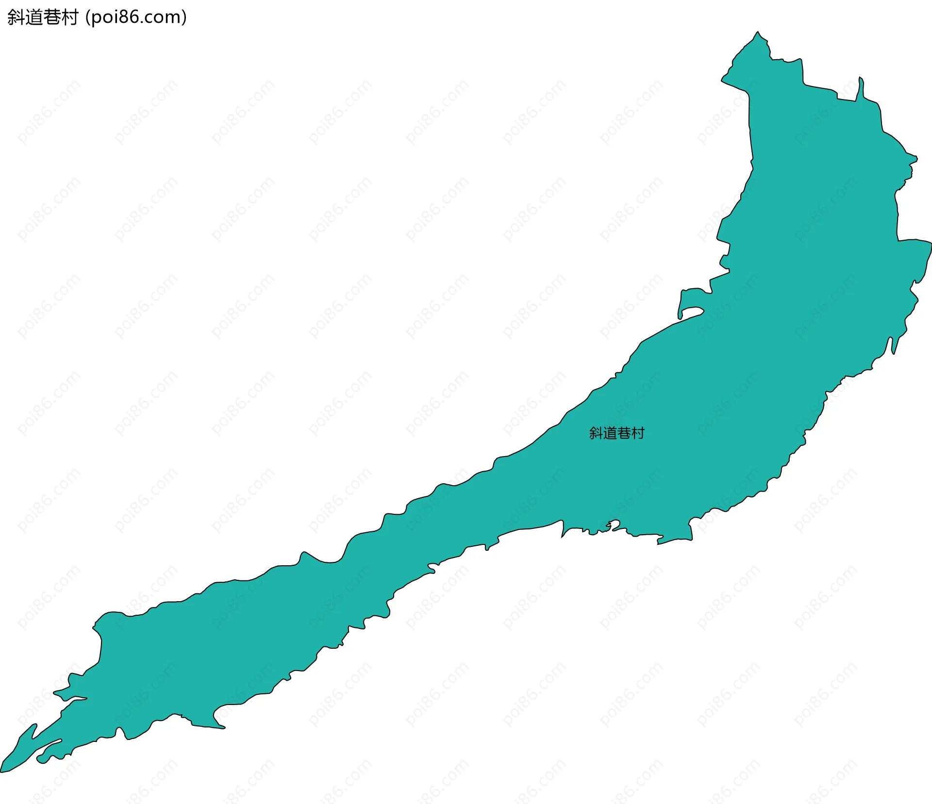斜道巷村边界地图