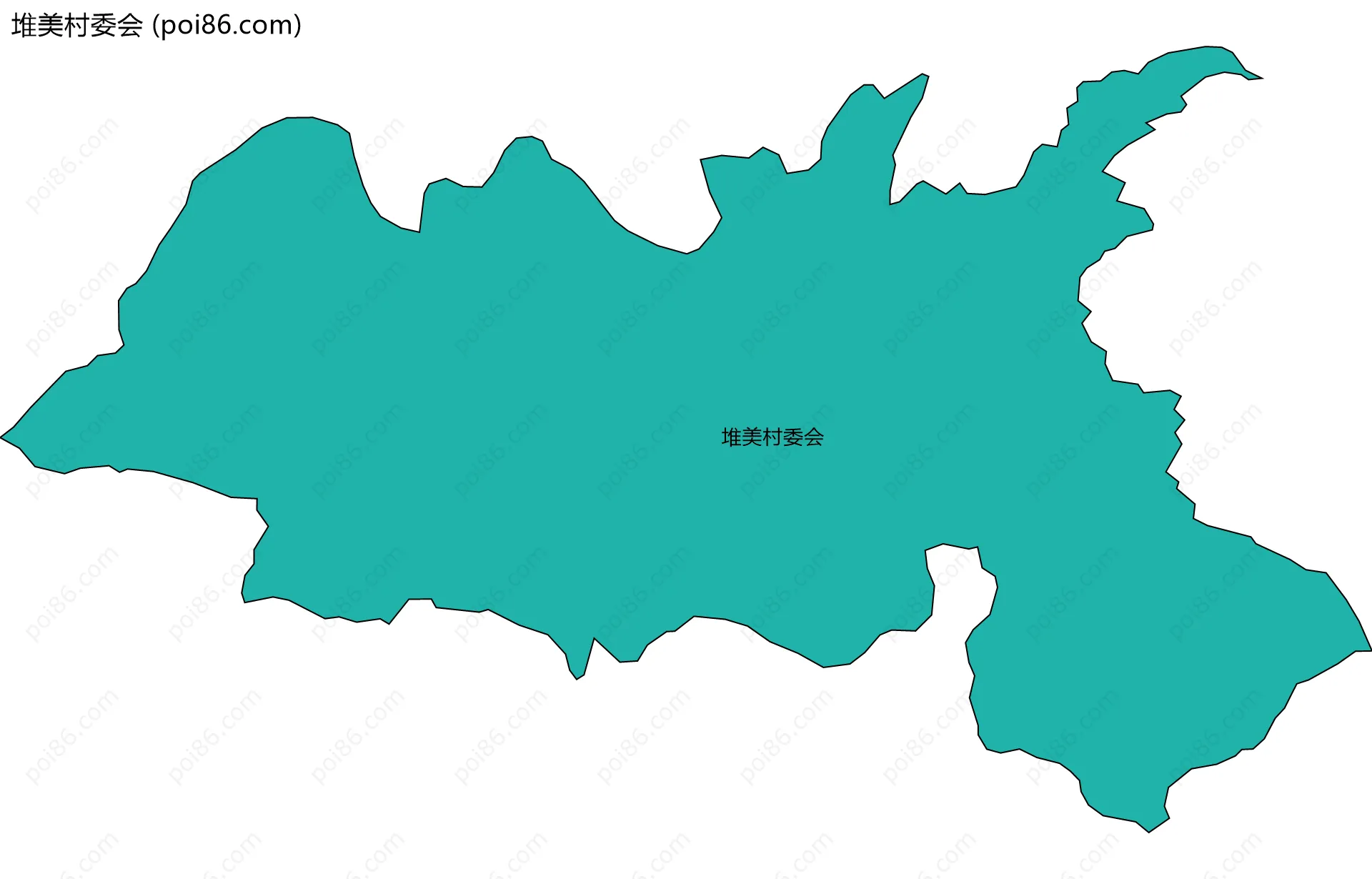 堆美村委会边界地图