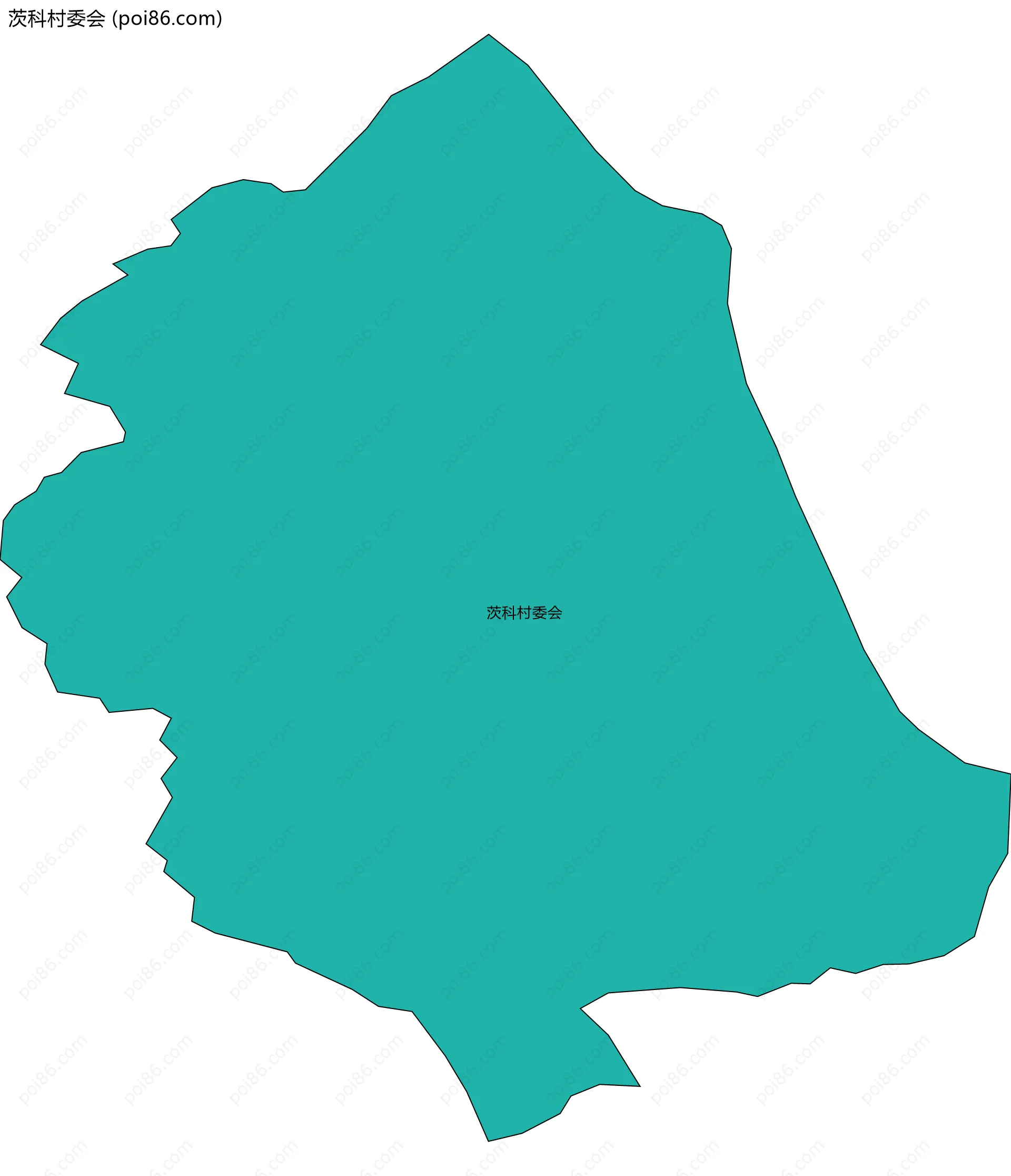 茨科村委会边界地图