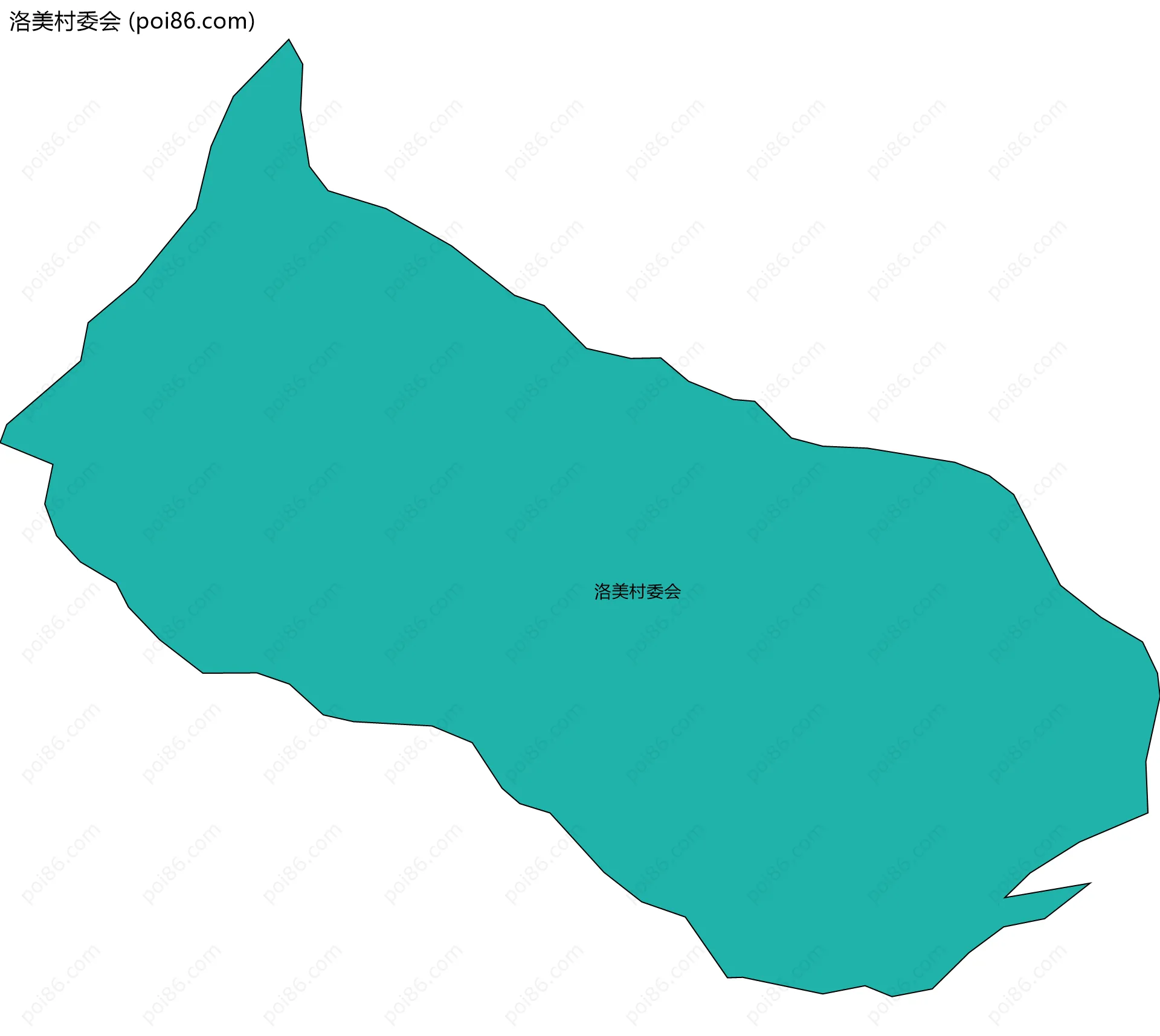 洛美村委会边界地图