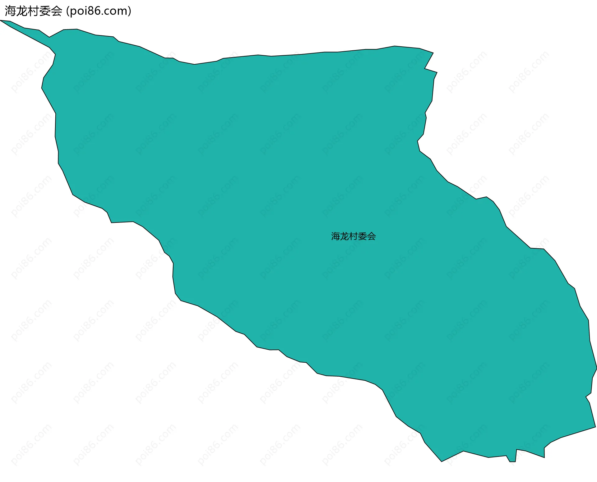 海龙村委会边界地图