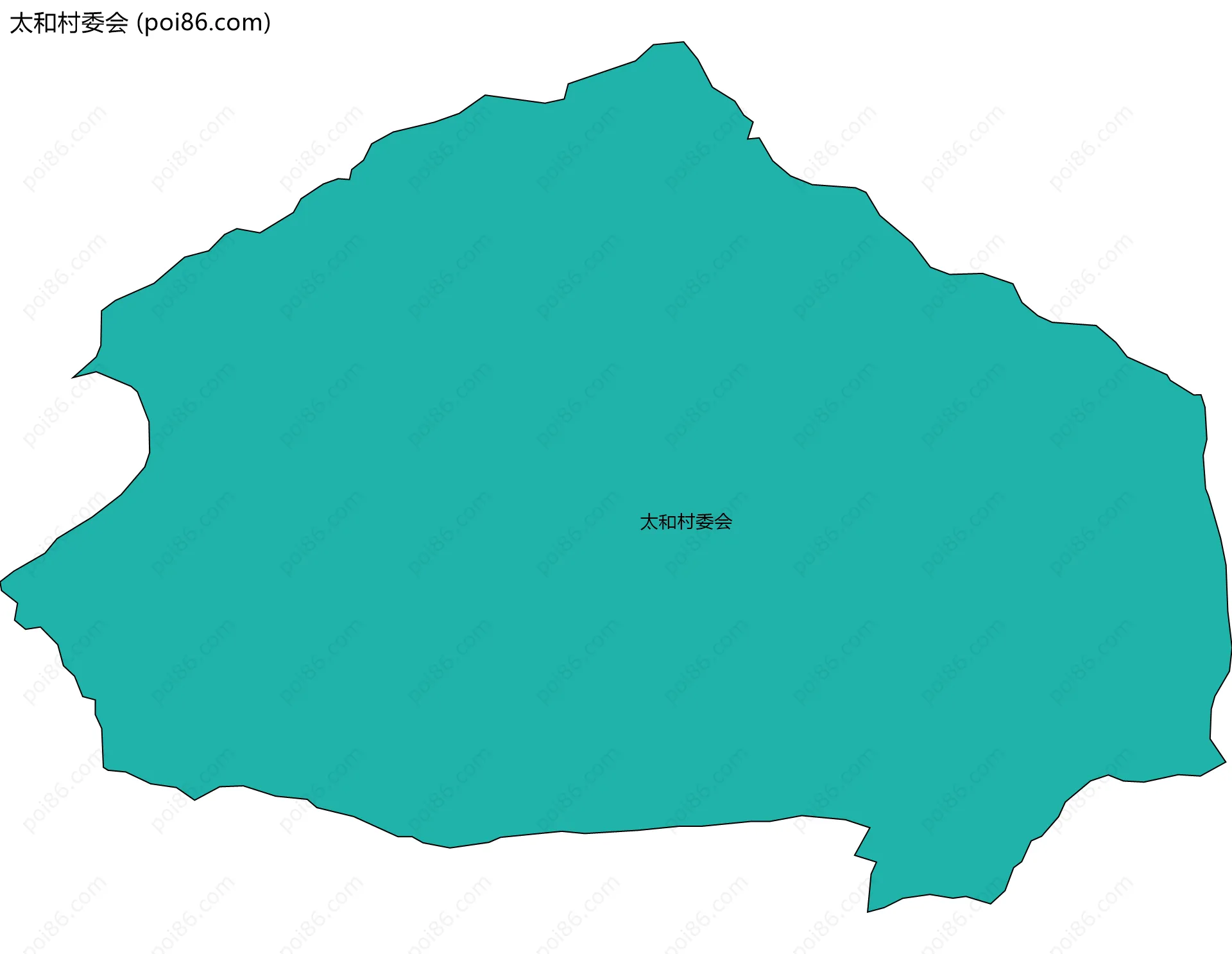 太和村委会边界地图