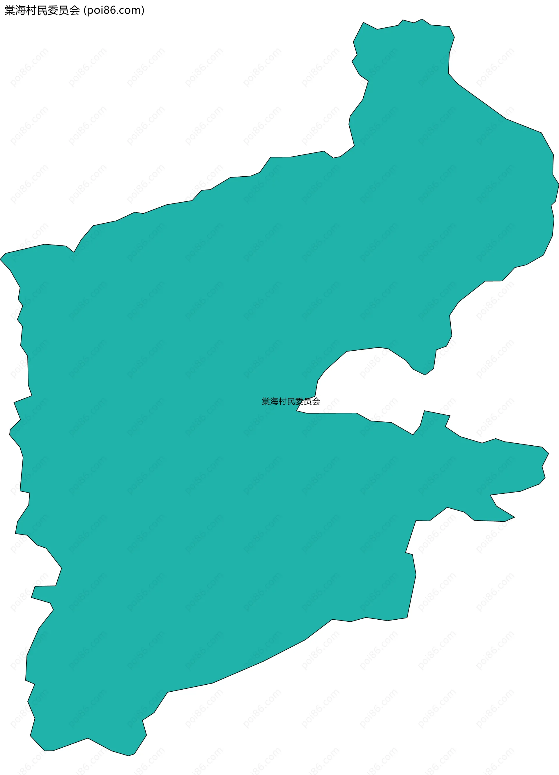 棠海村民委员会边界地图