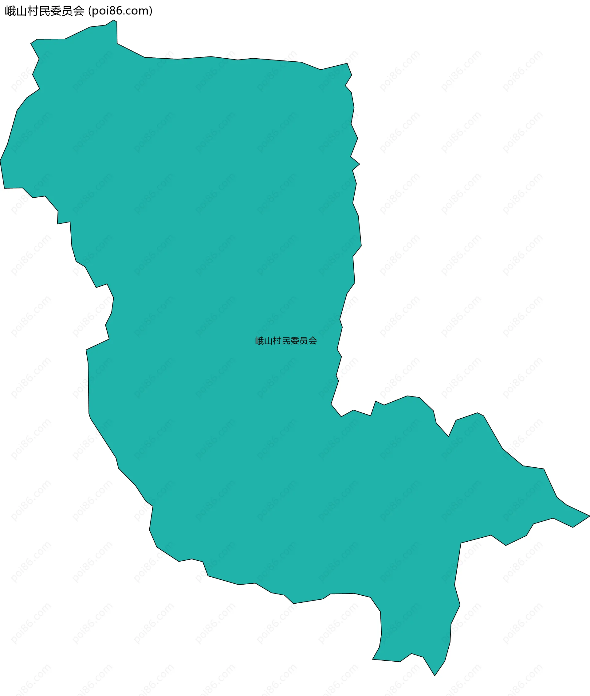 峨山村民委员会边界地图