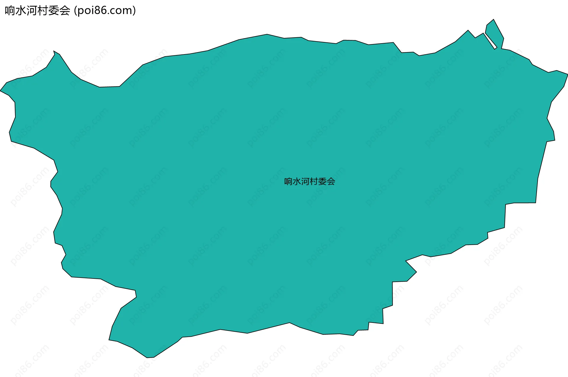 响水河村委会边界地图