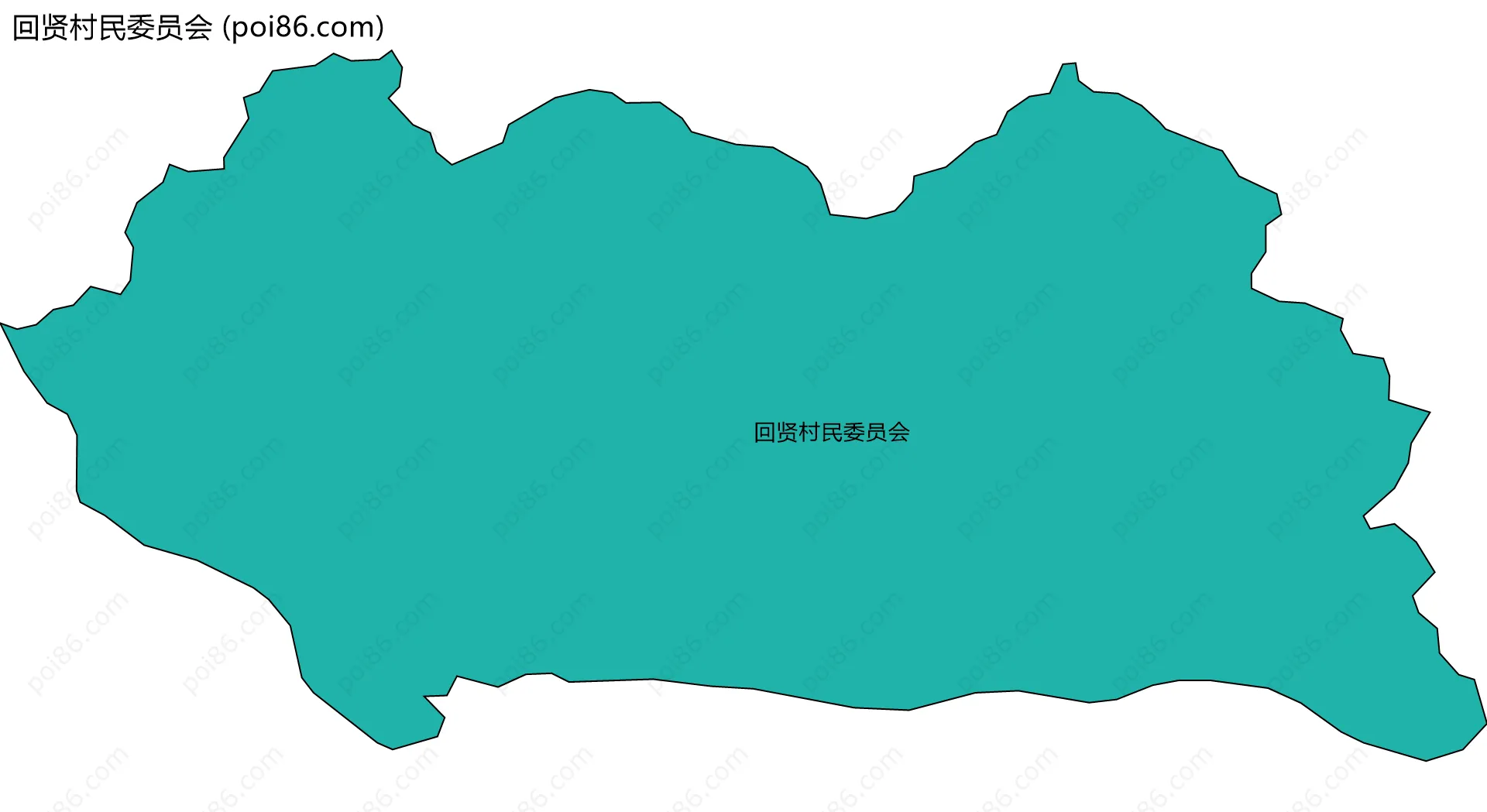 回贤村民委员会边界地图