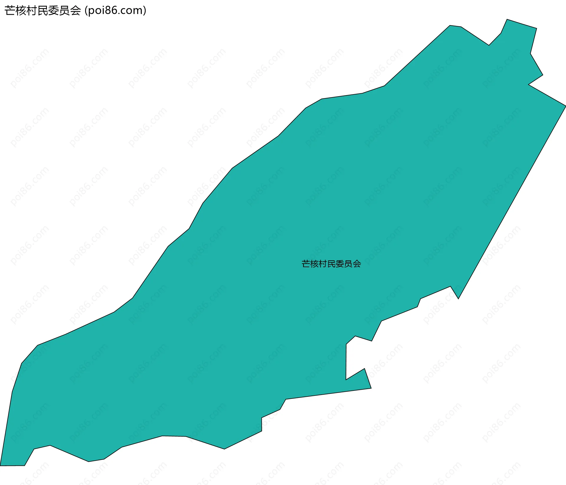 芒核村民委员会边界地图