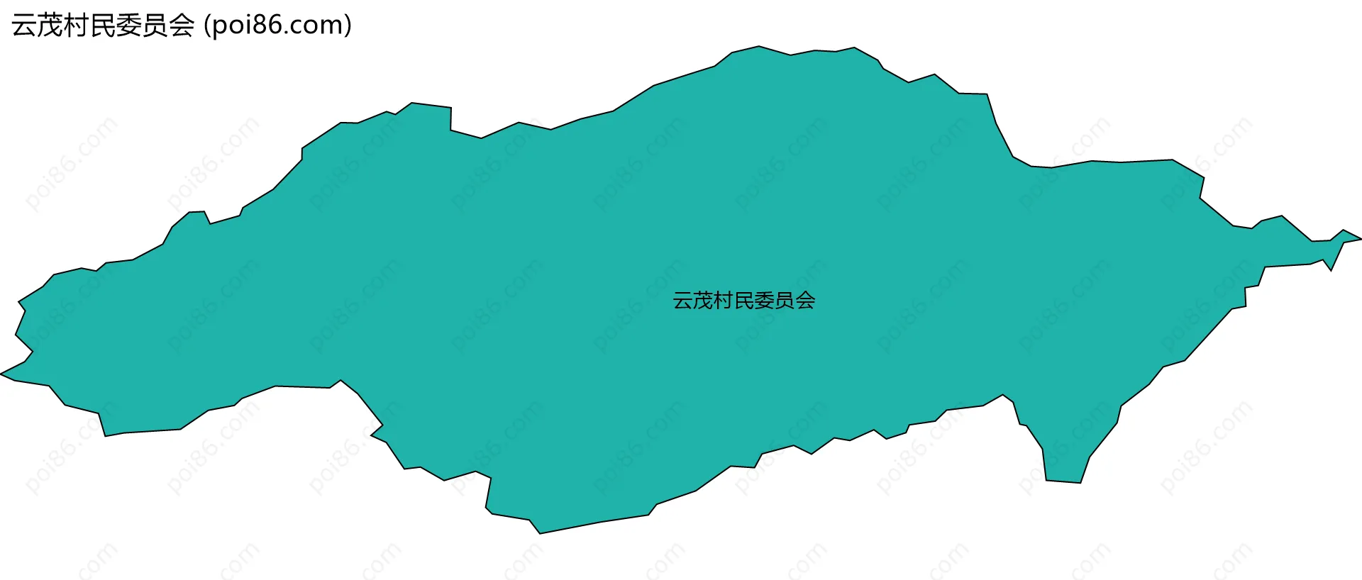 云茂村民委员会边界地图