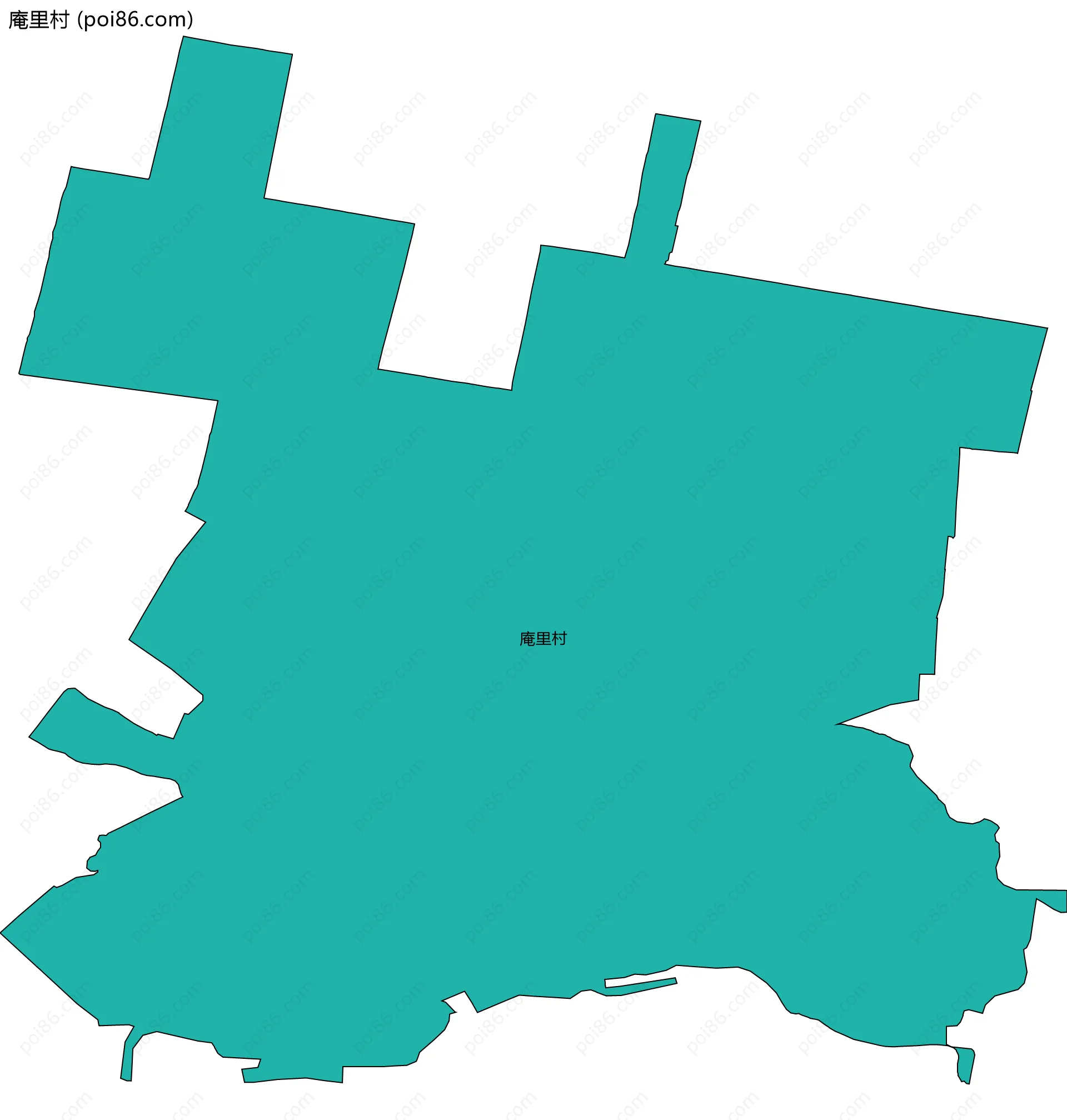 庵里村边界地图