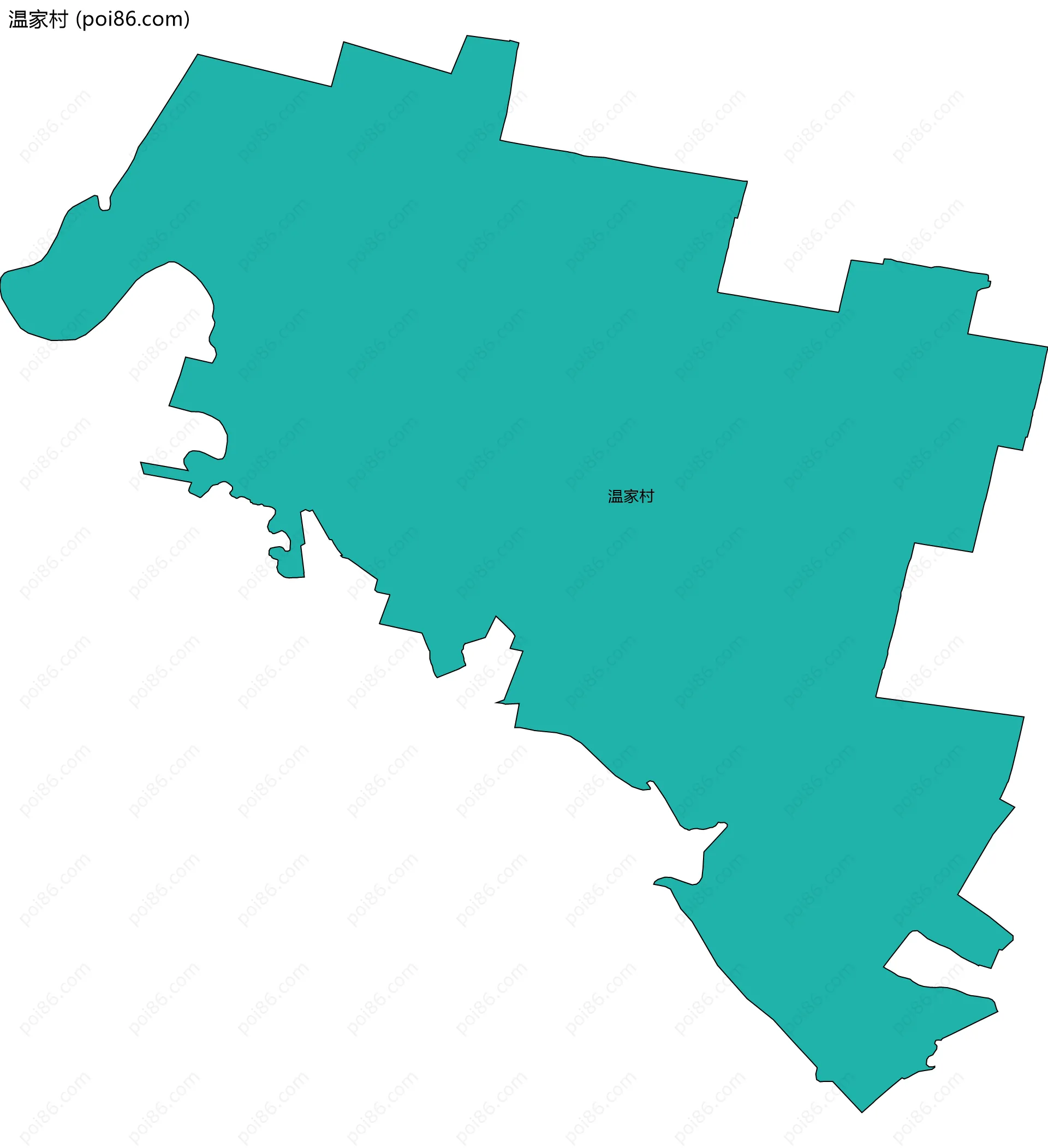 温家村边界地图