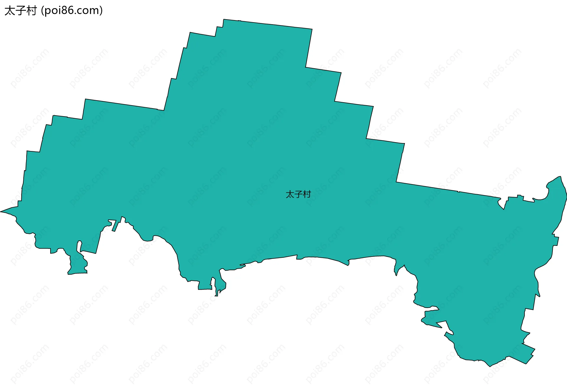 太子村边界地图