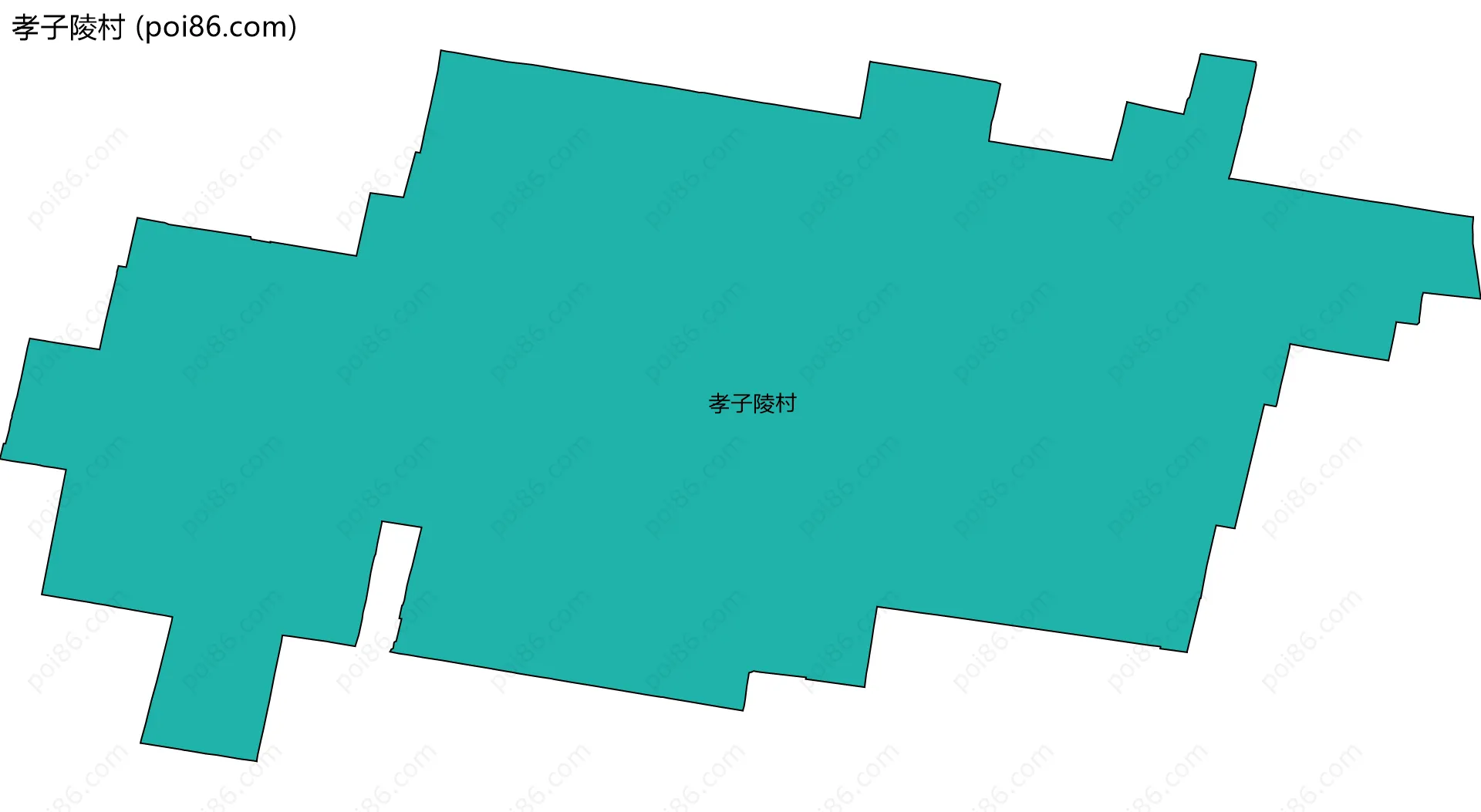 孝子陵村边界地图