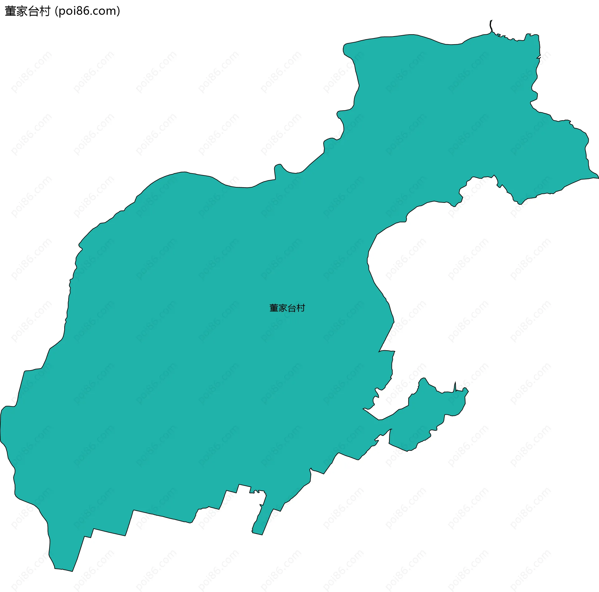 董家台村边界地图