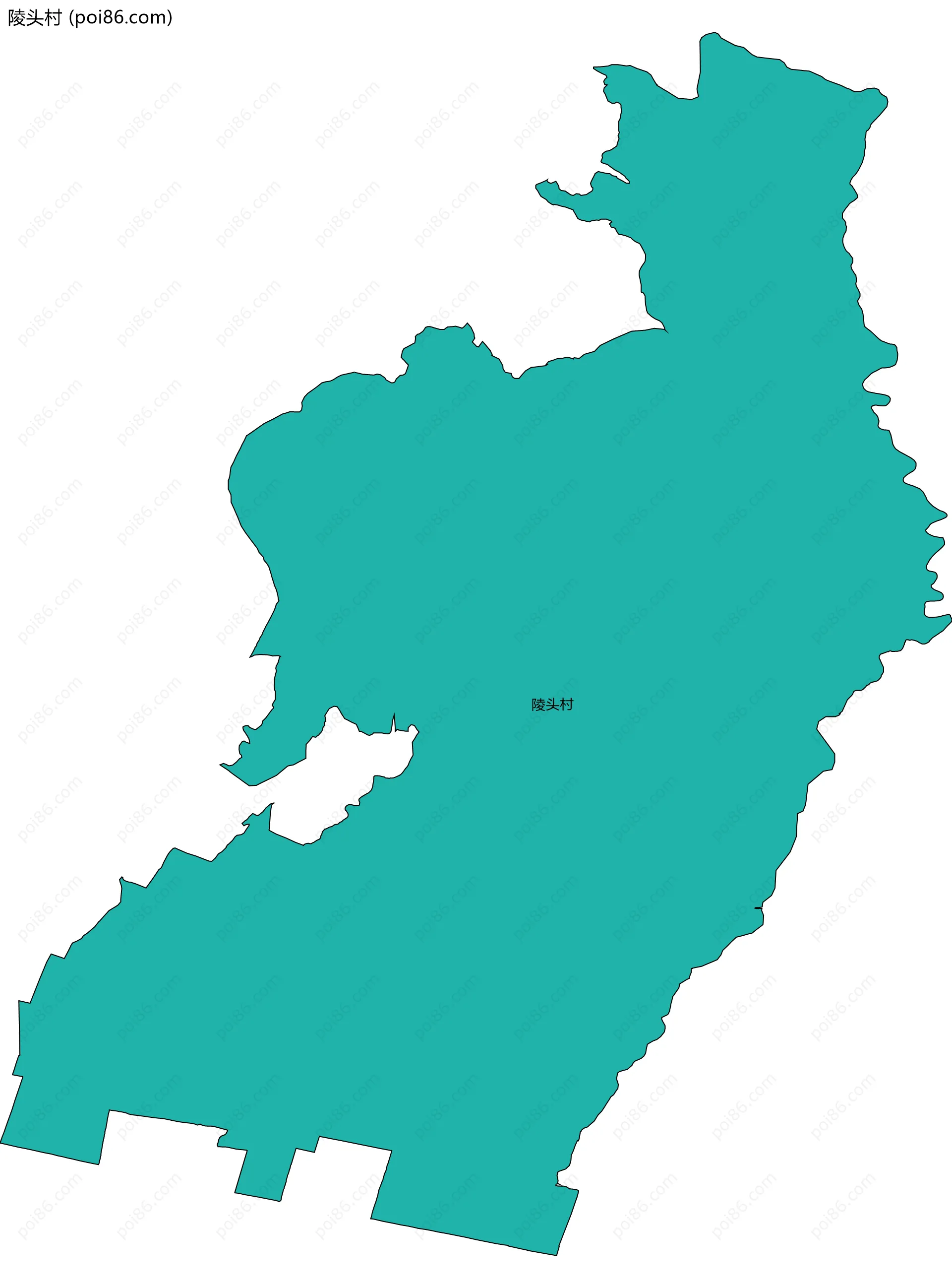 陵头村边界地图