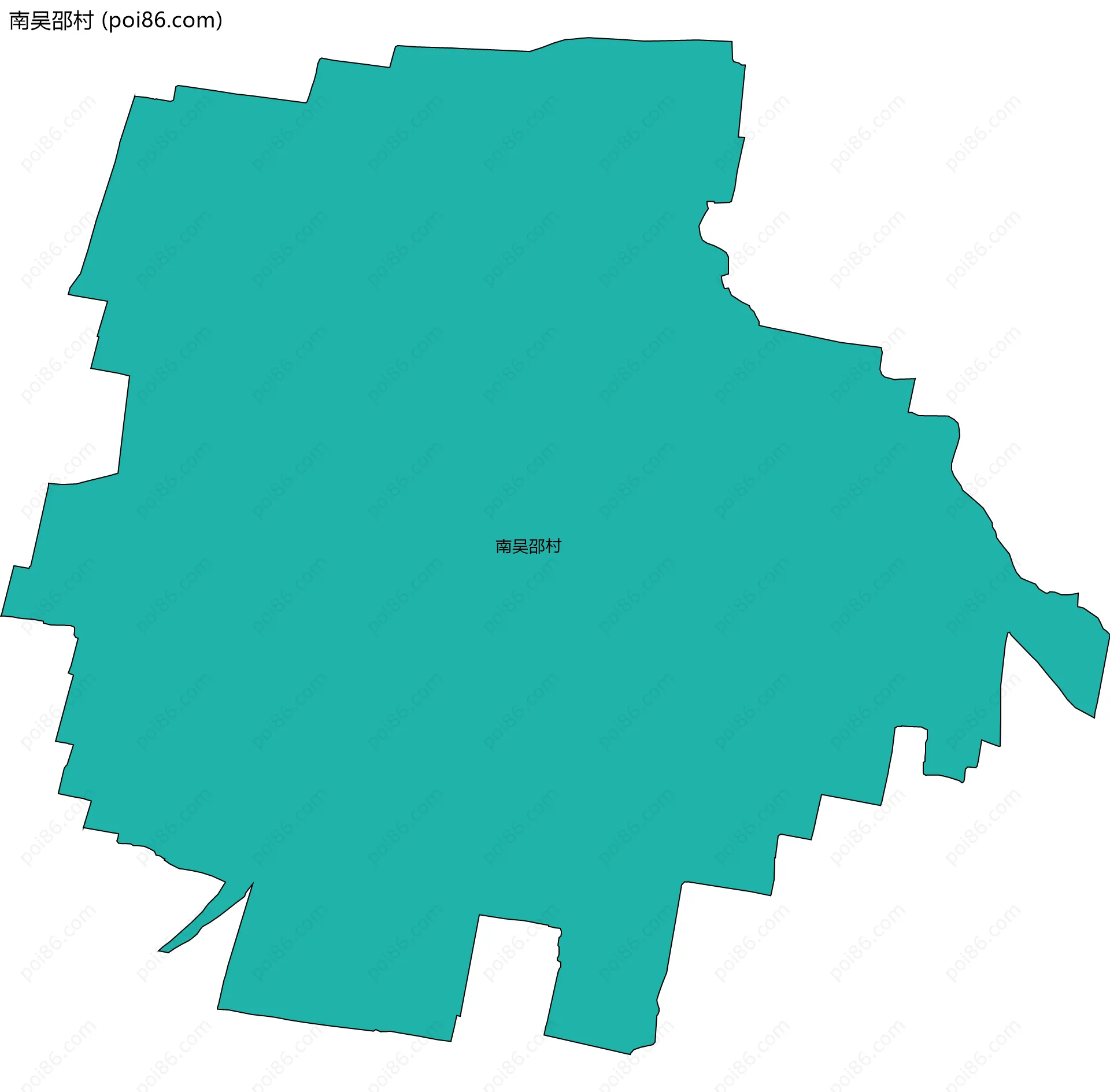 南吴邵村边界地图