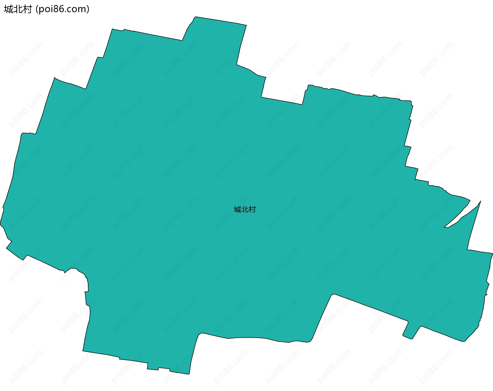 城北村边界地图