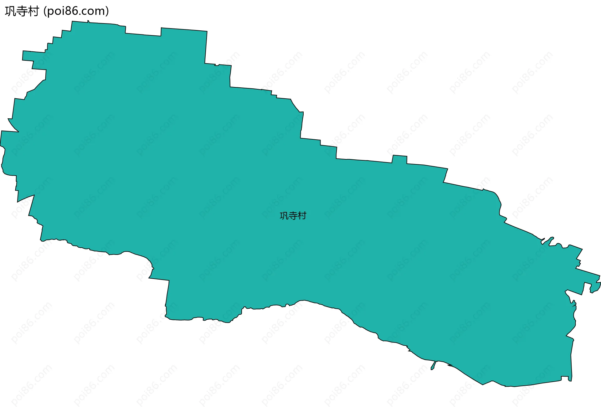 巩寺村边界地图