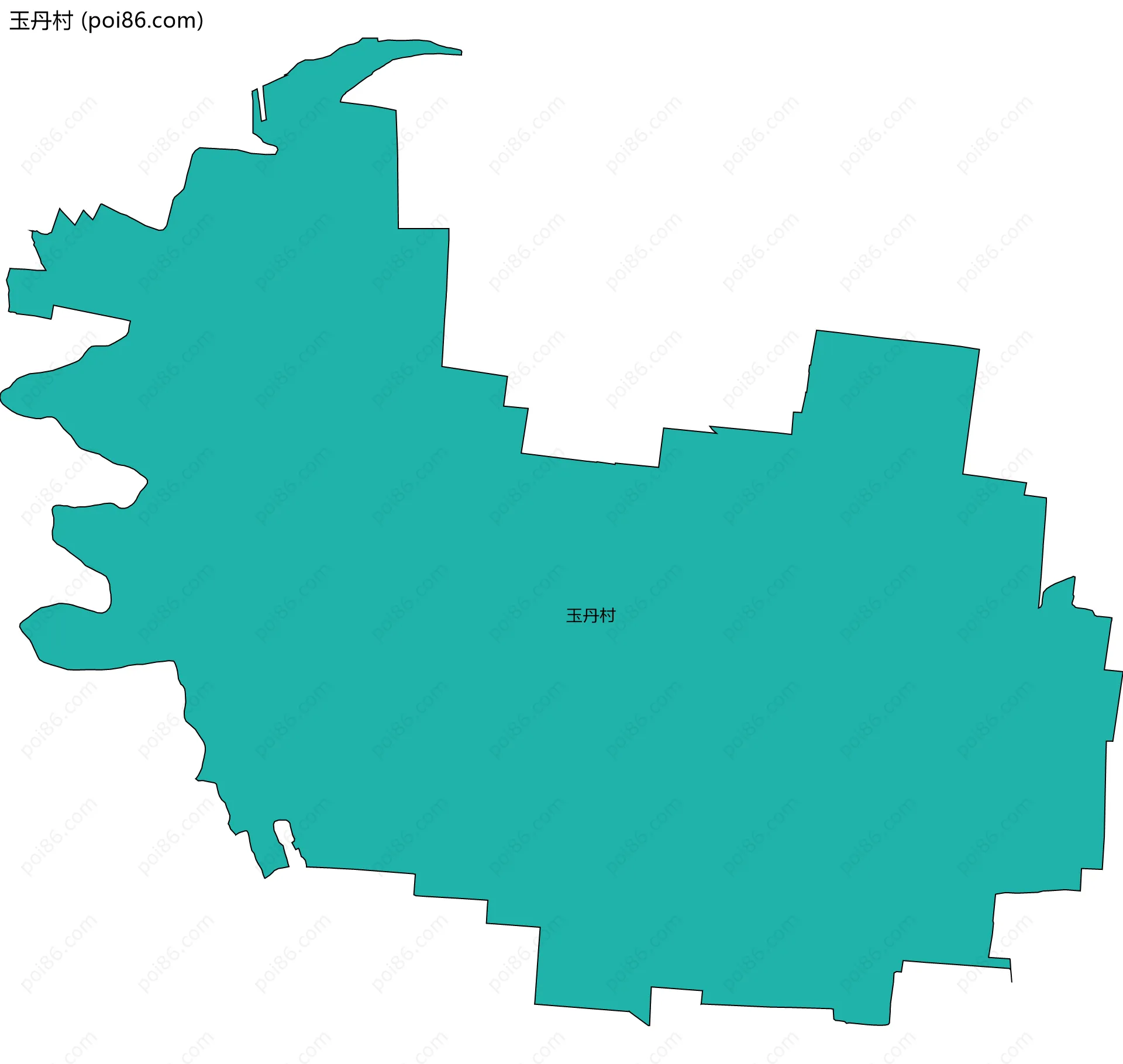 玉丹村边界地图