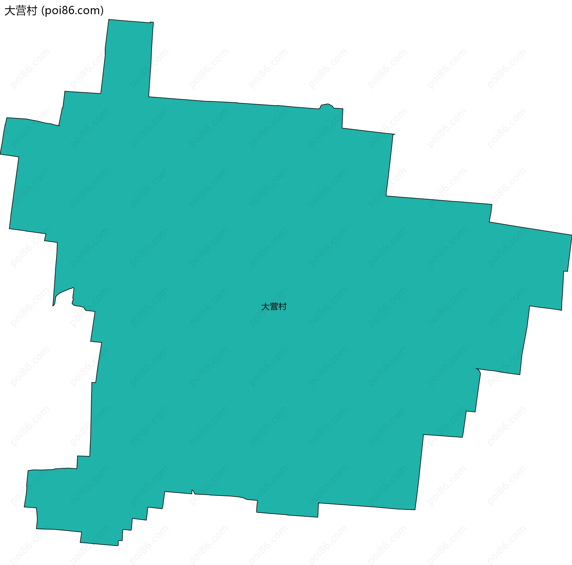 大营村边界地图