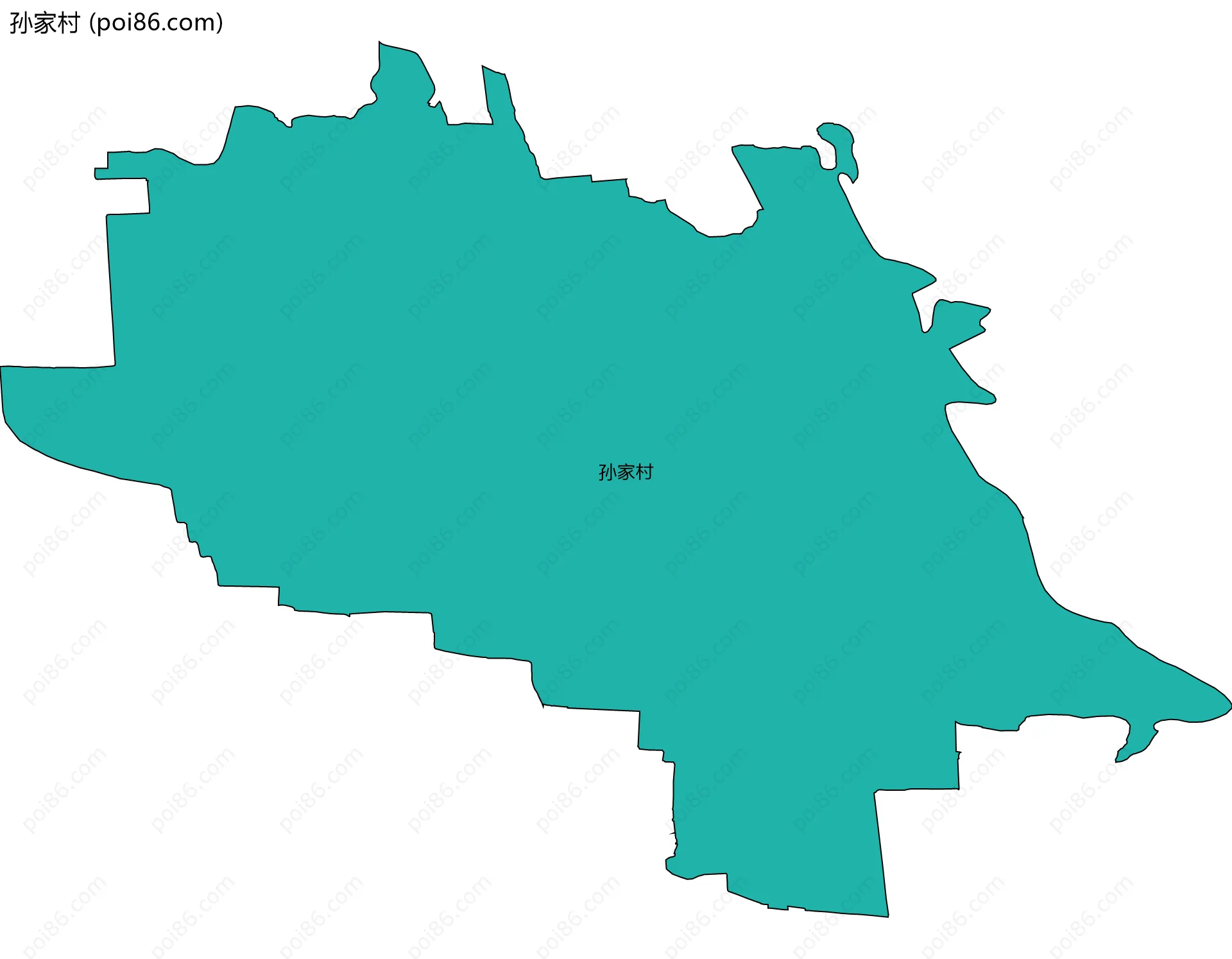 孙家村边界地图