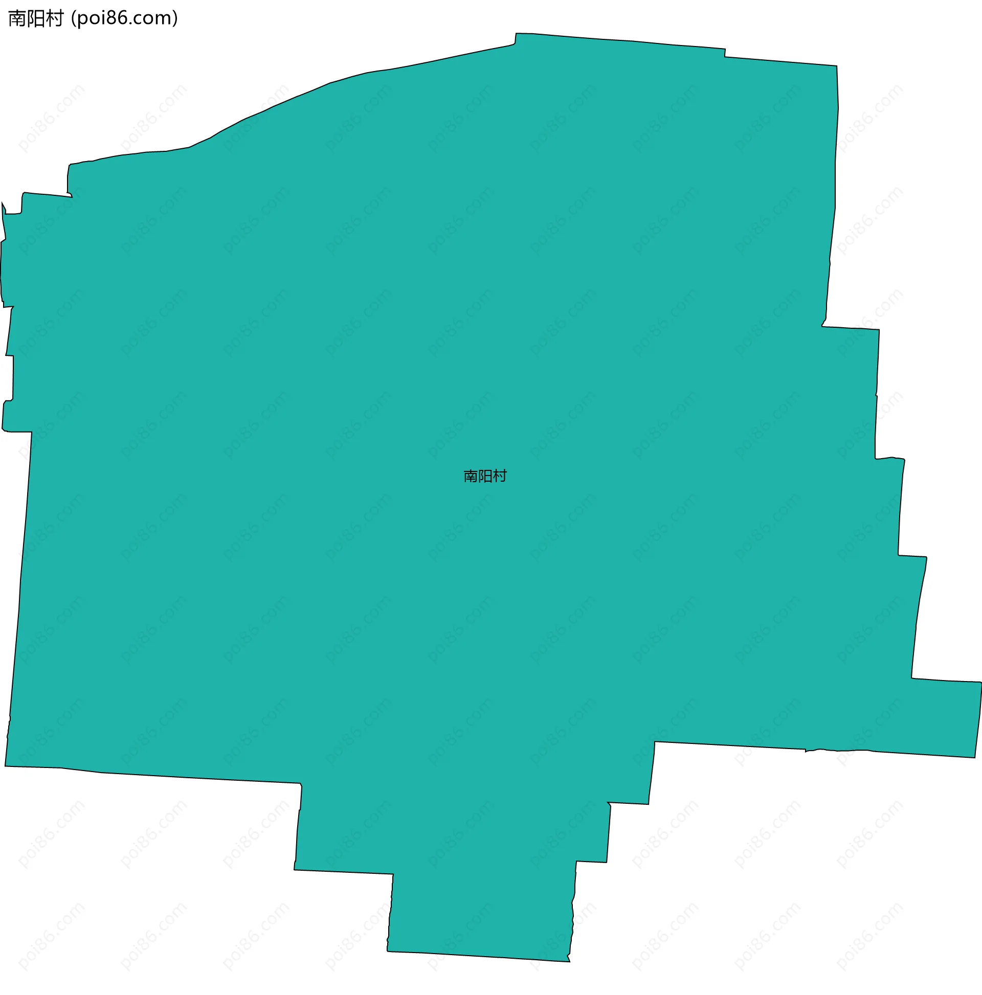 南阳村边界地图