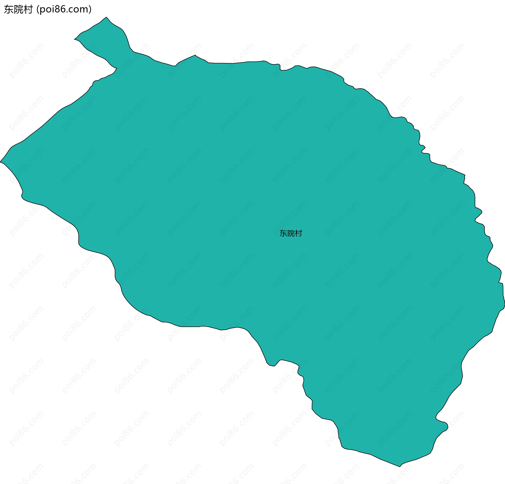 东院村边界地图