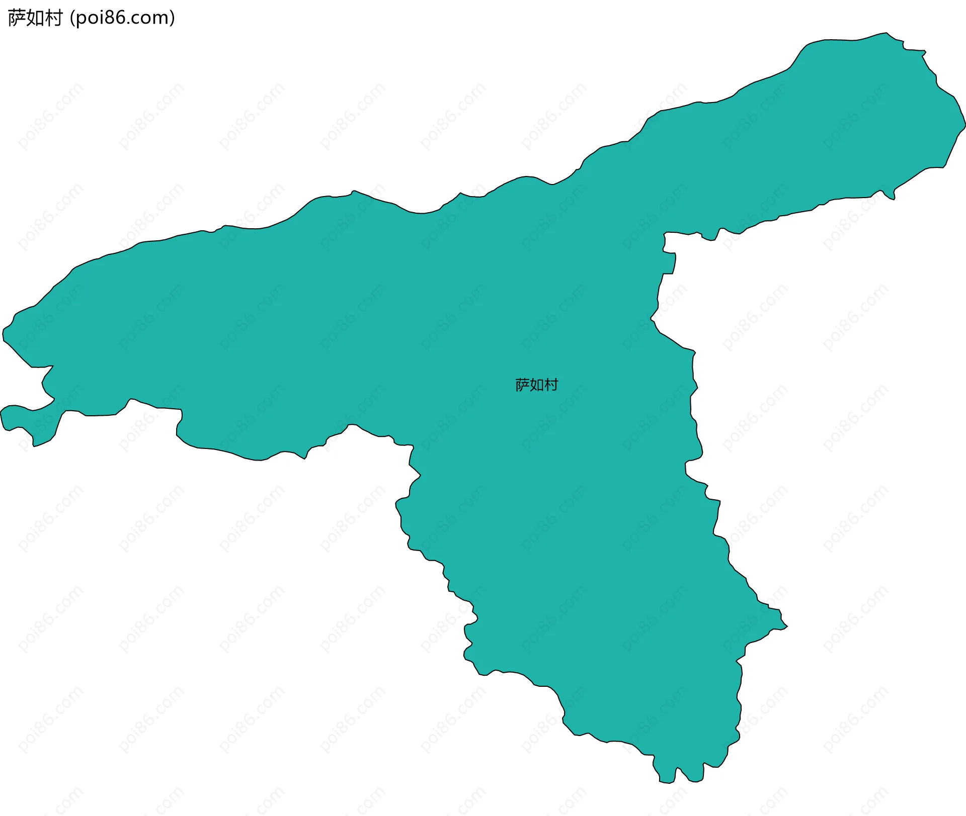 萨如村边界地图