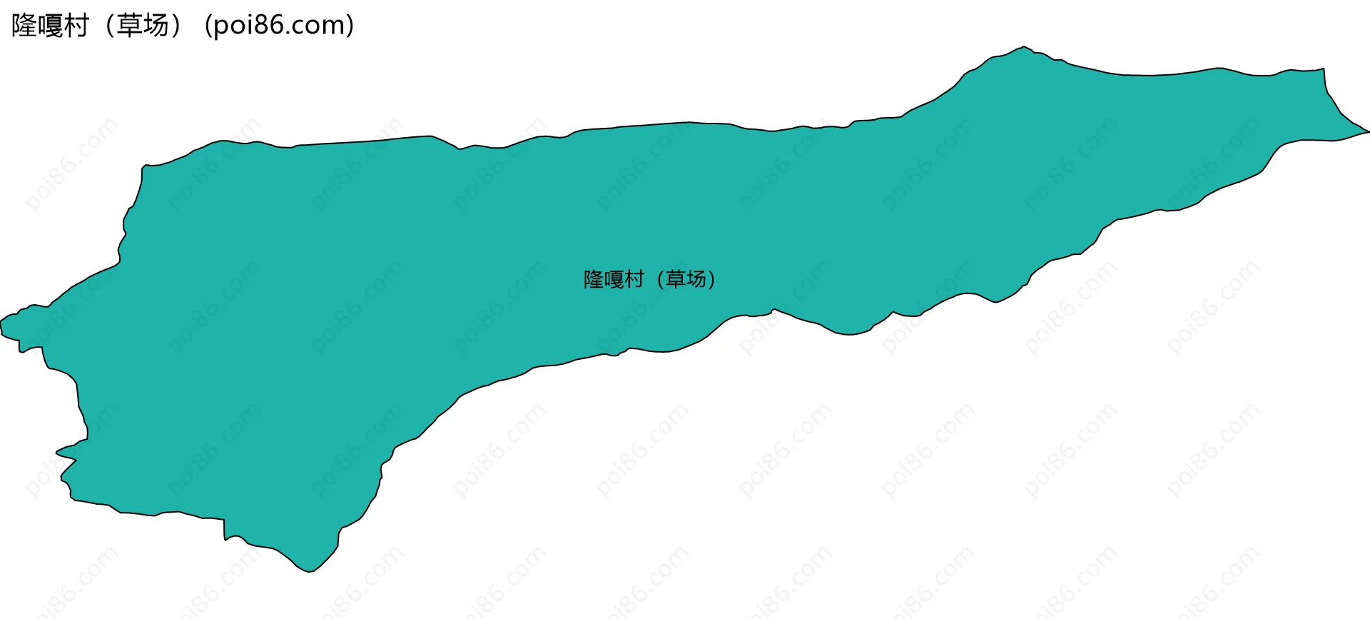 隆嘎村（草场）边界地图