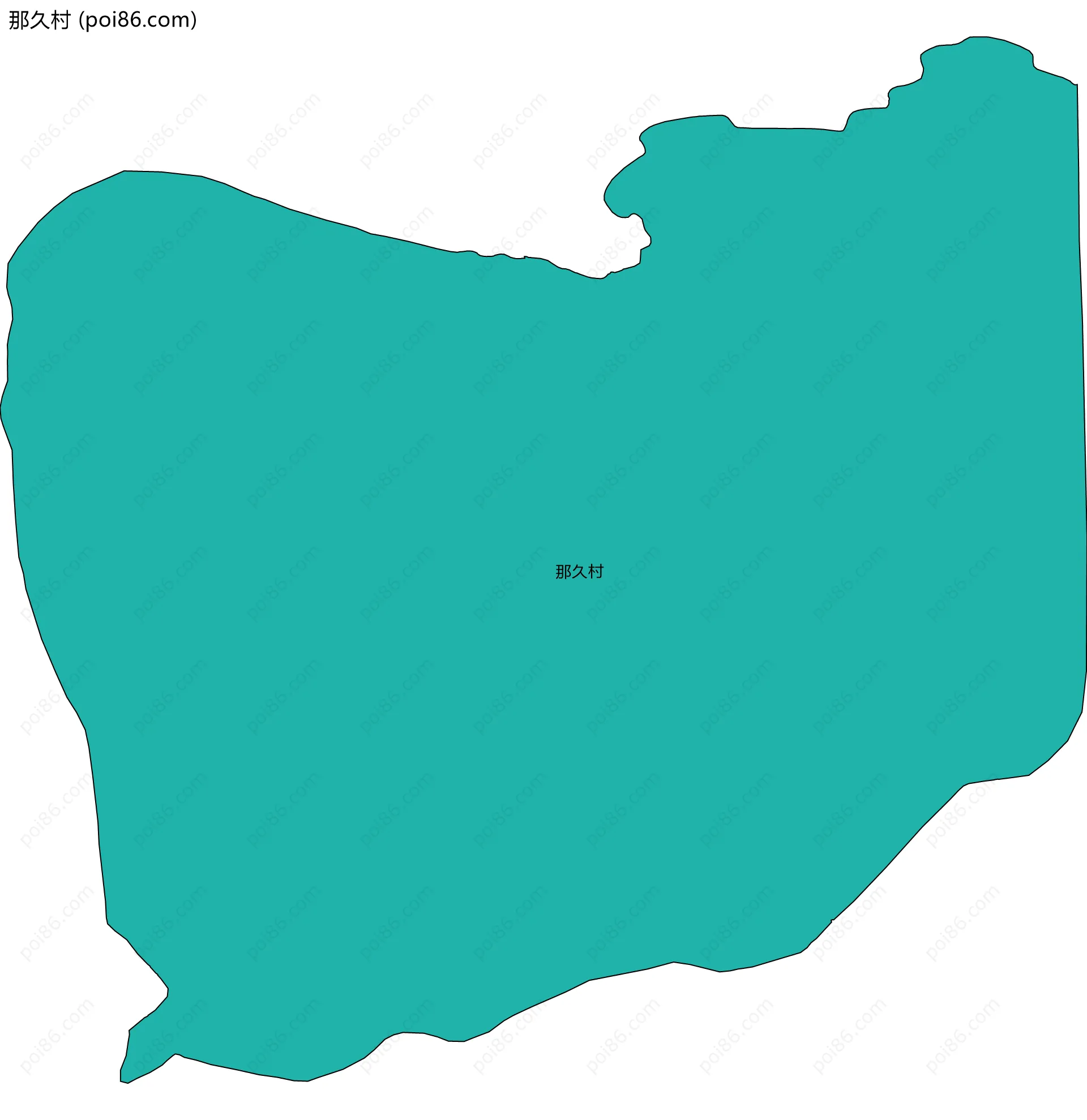 那久村边界地图