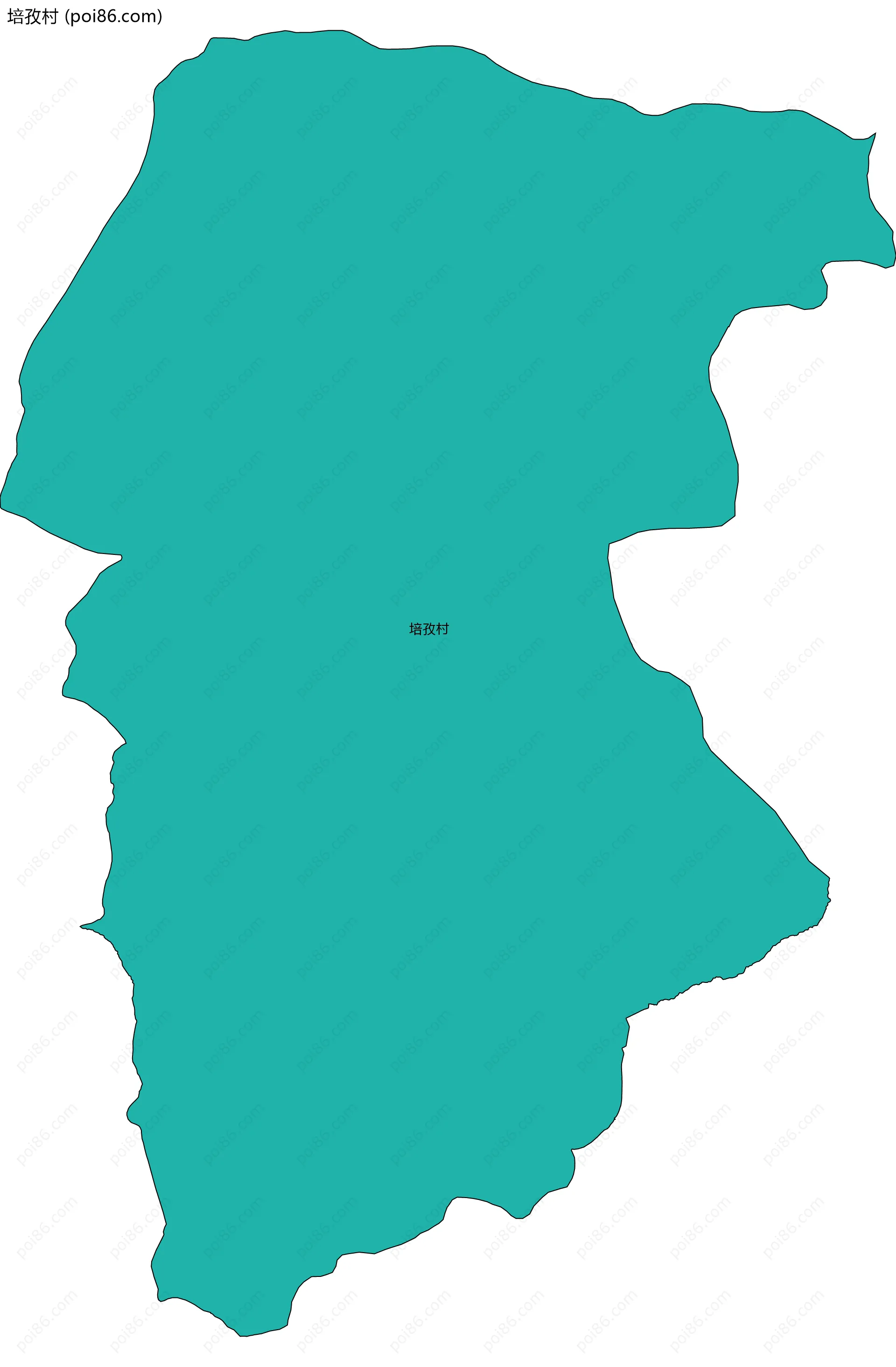 培孜村边界地图