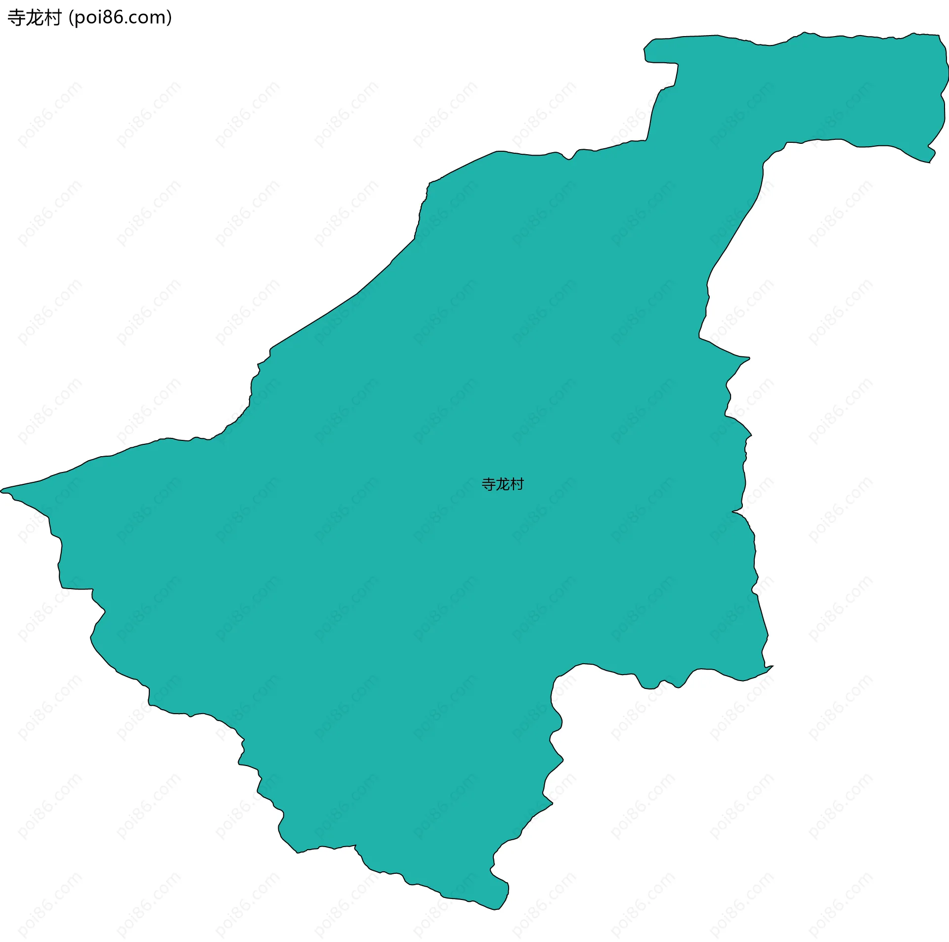 寺龙村边界地图