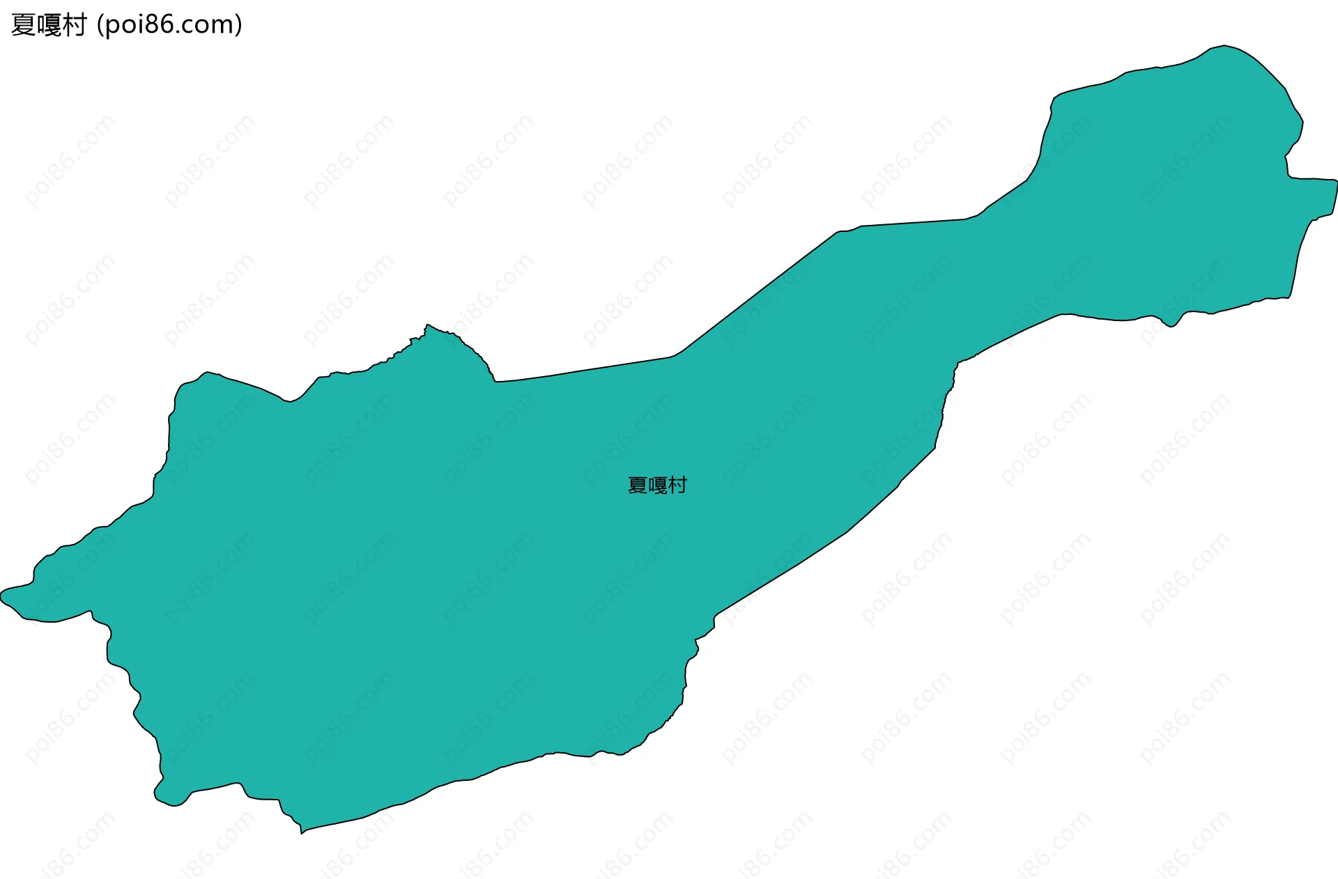 夏嘎村边界地图