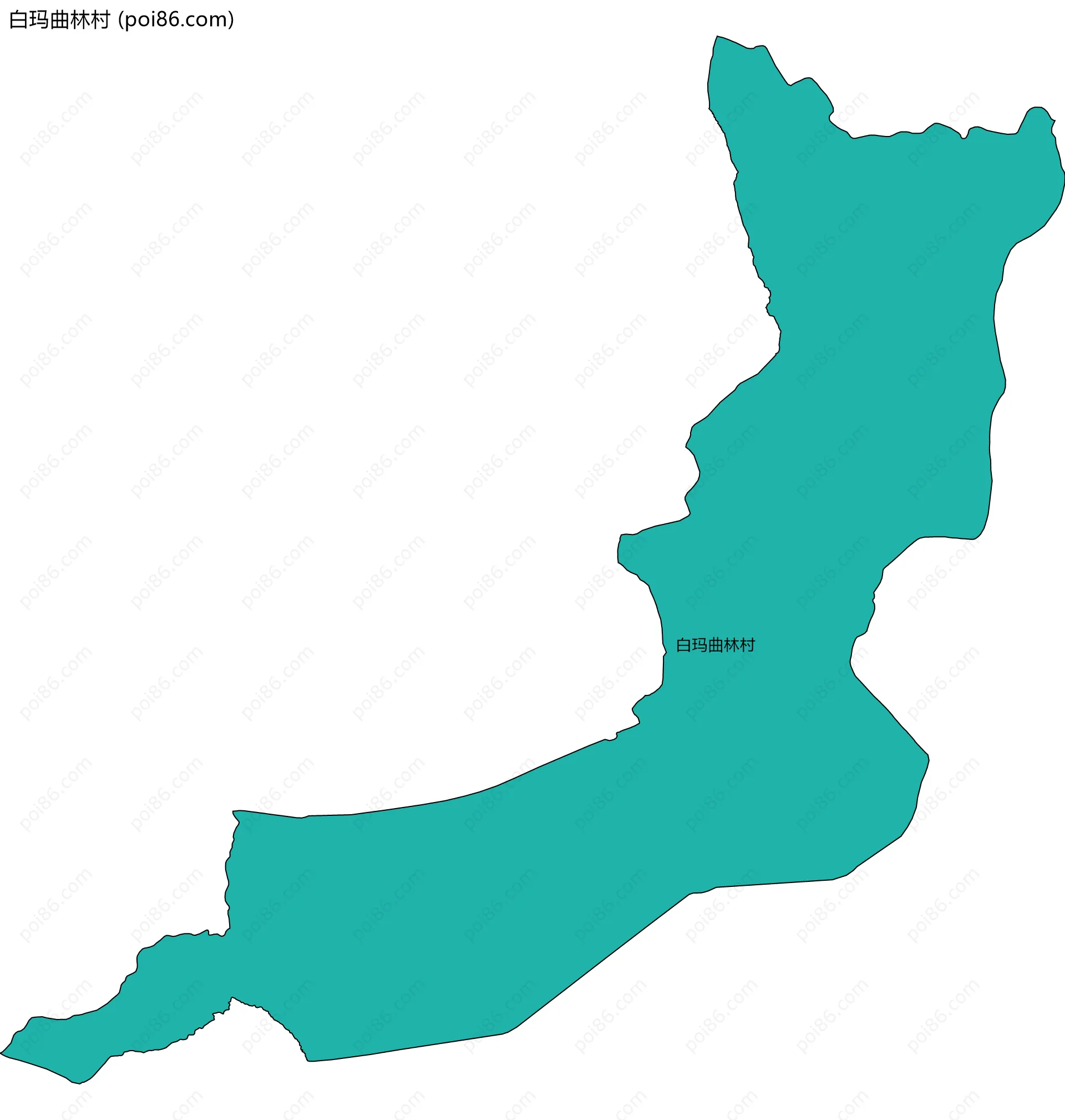 白玛曲林村边界地图