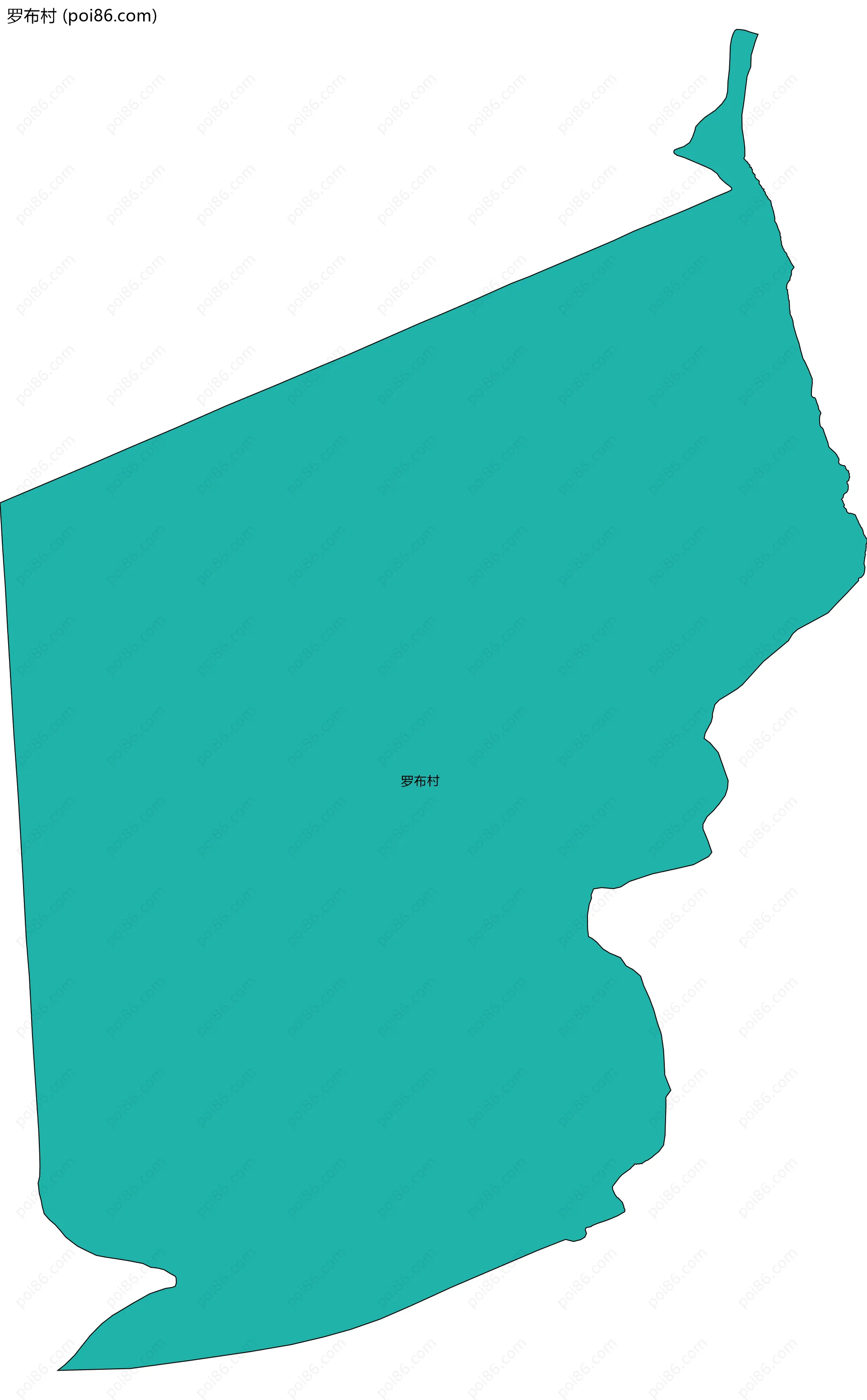 罗布村边界地图