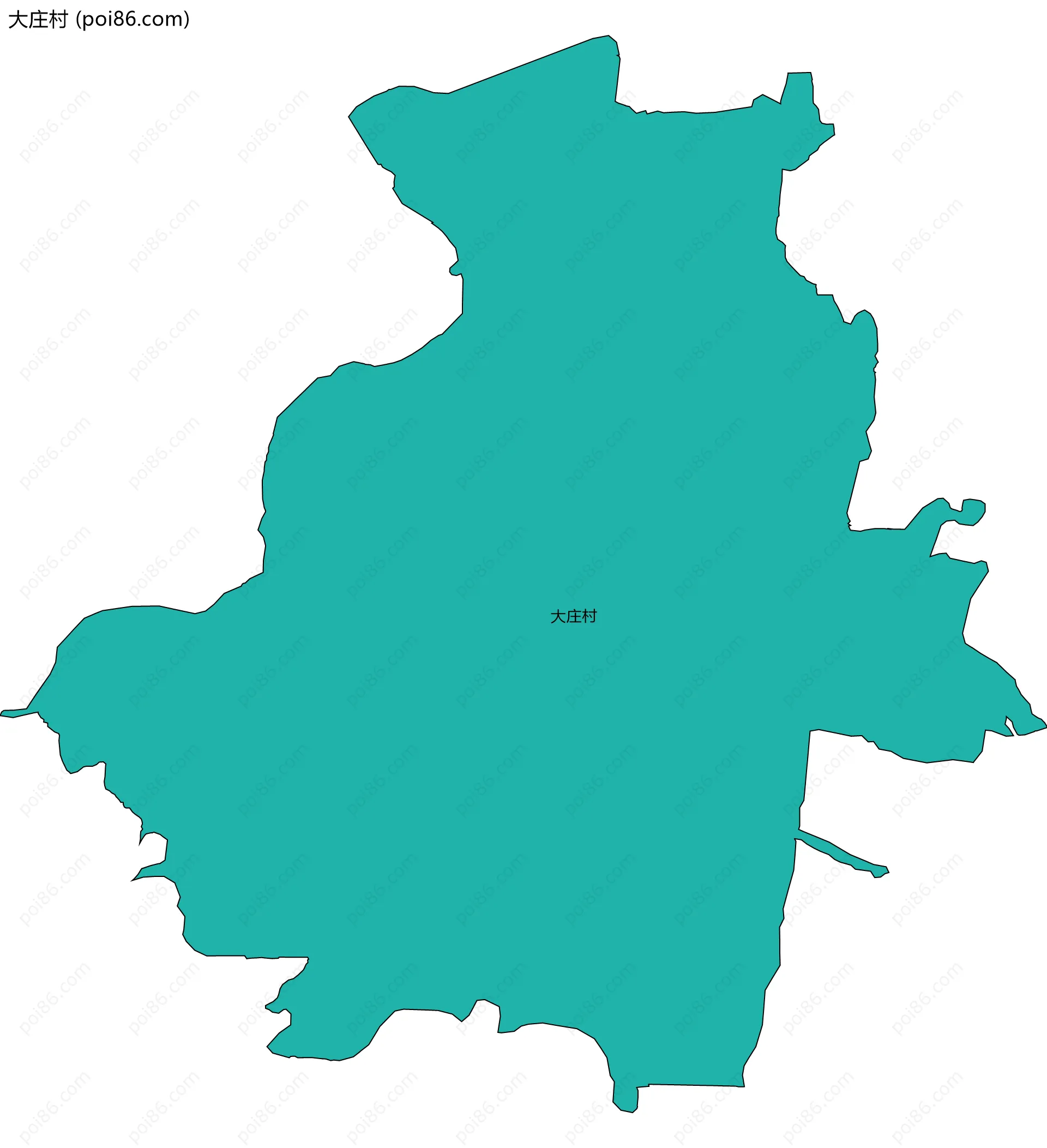 大庄村边界地图