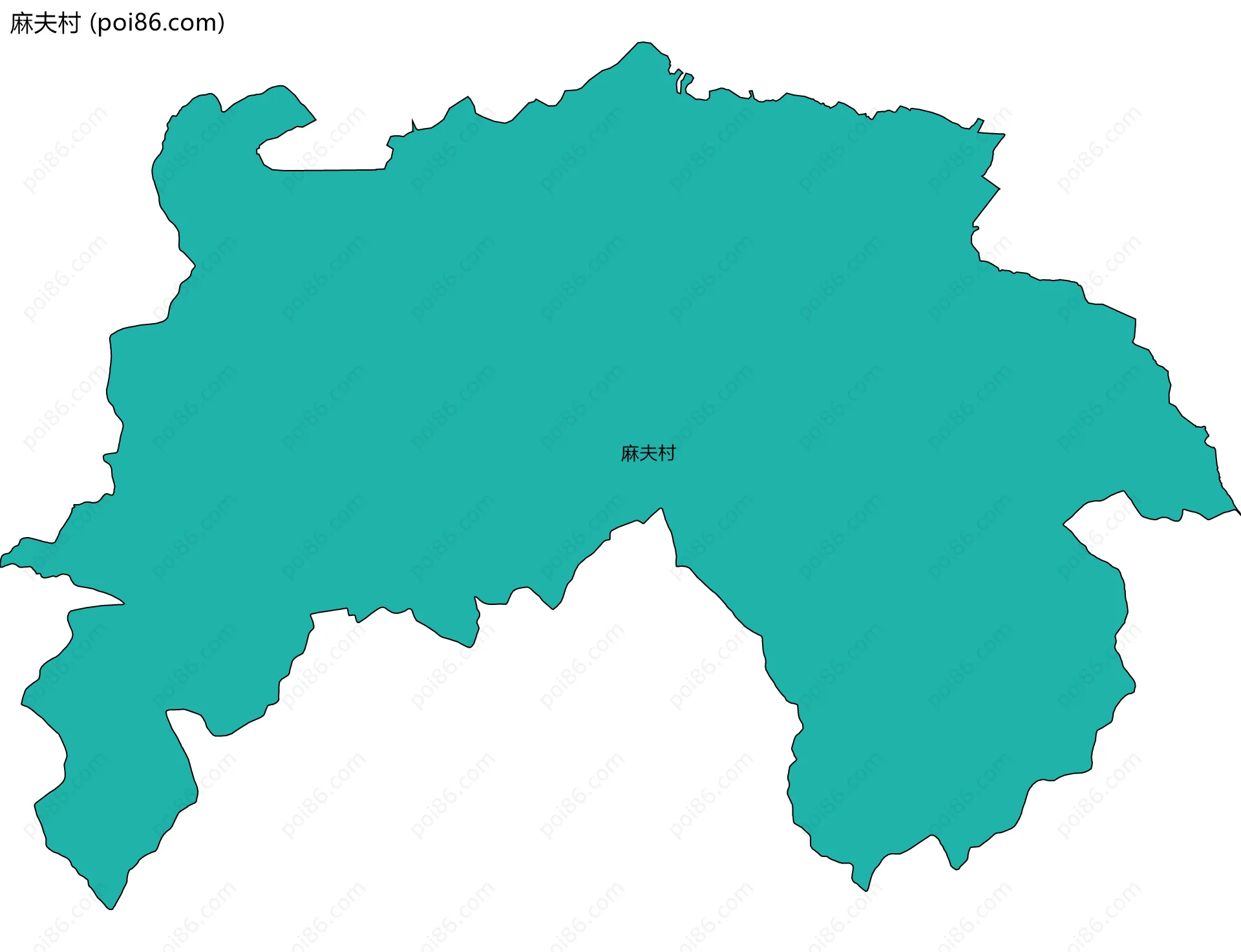 麻夫村边界地图