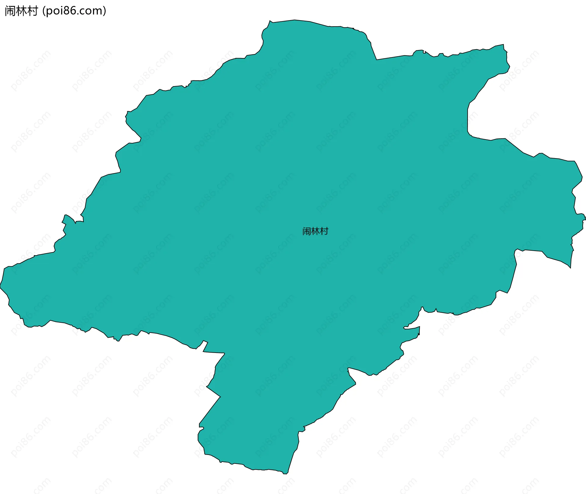 闹林村边界地图