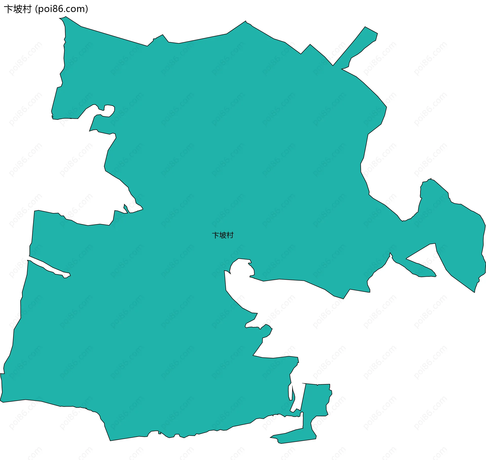 卞坡村边界地图