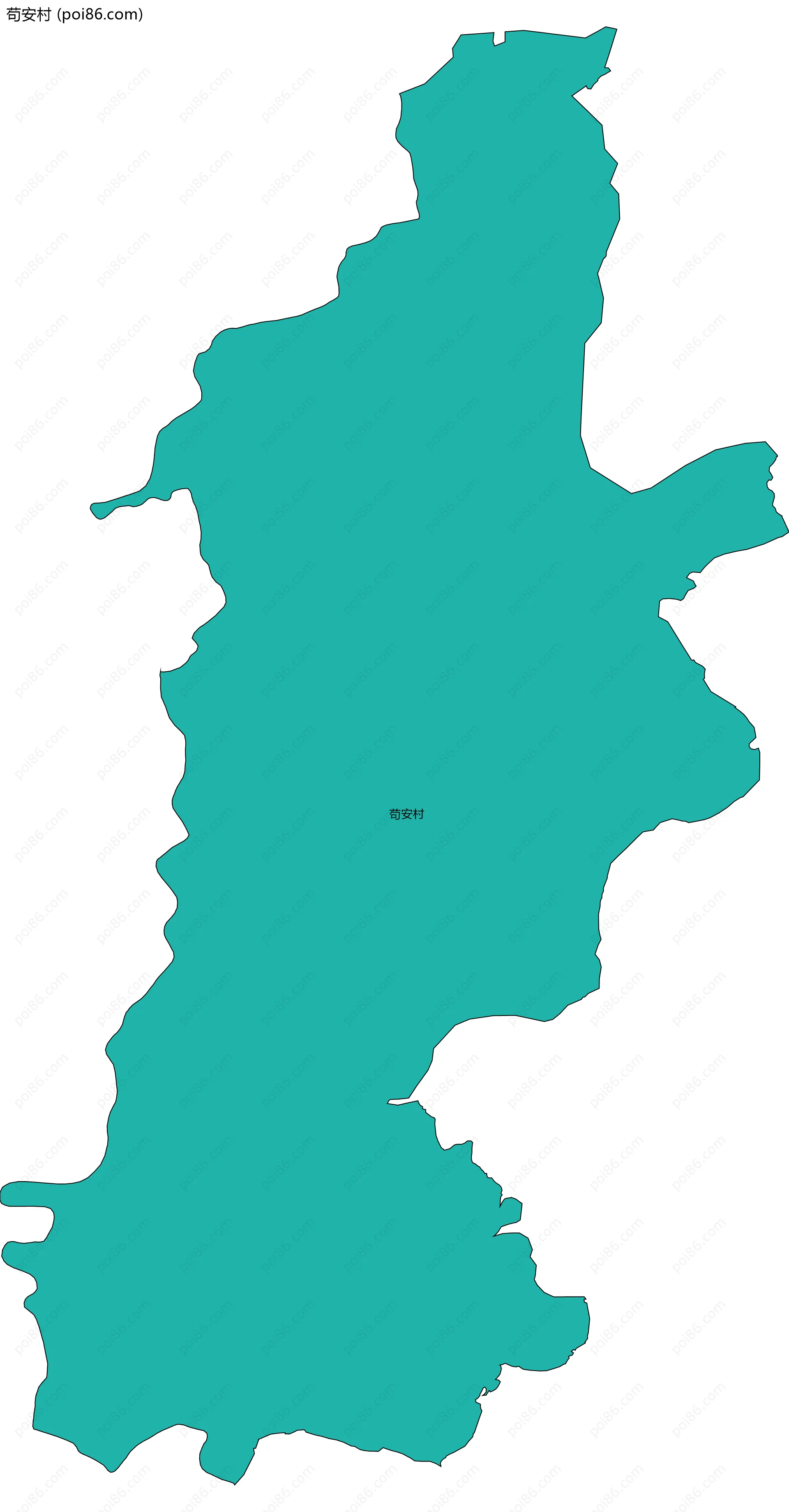 苟安村边界地图