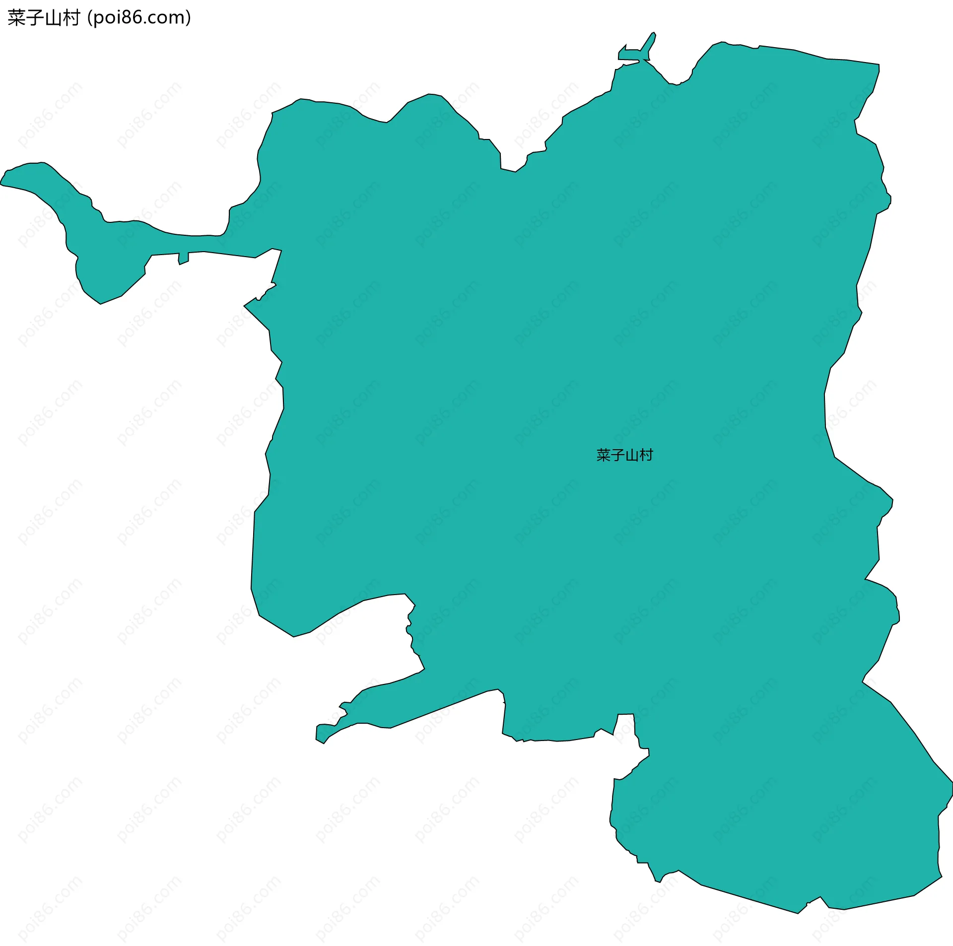 菜子山村边界地图