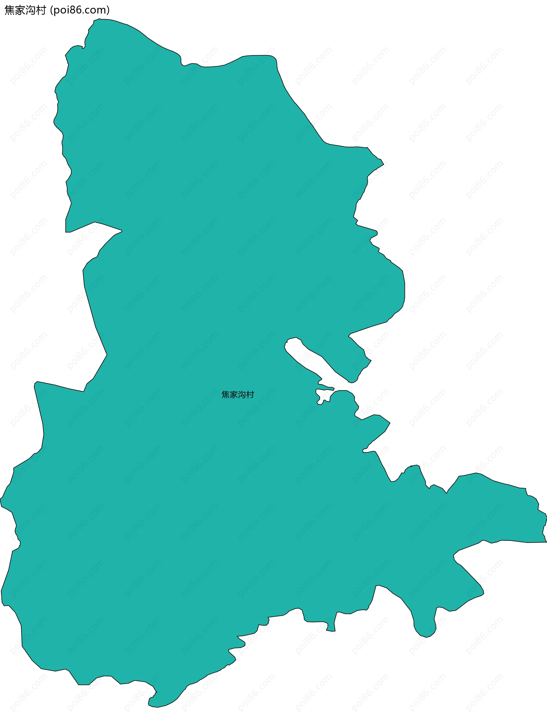 焦家沟村边界地图