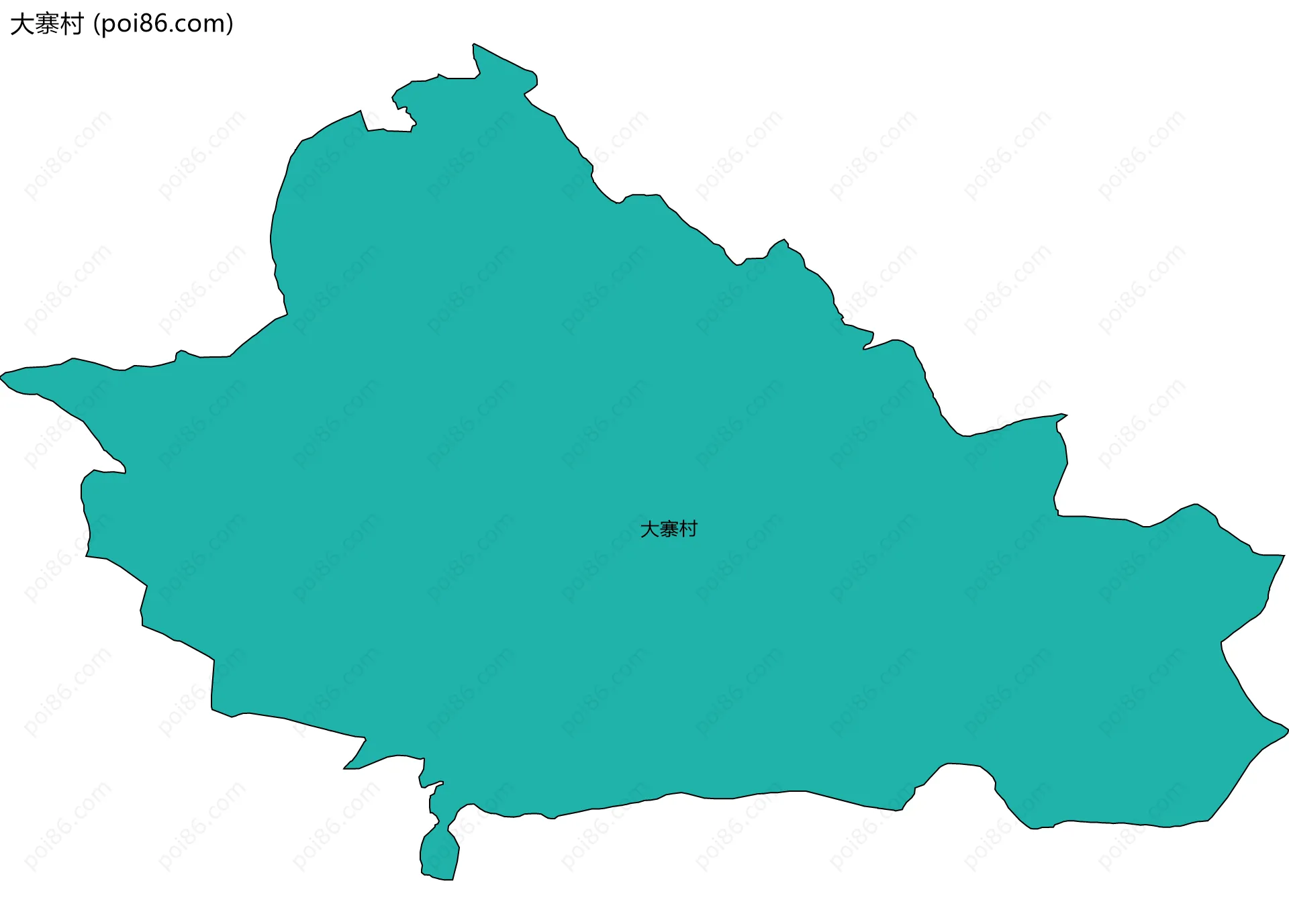 大寨村边界地图