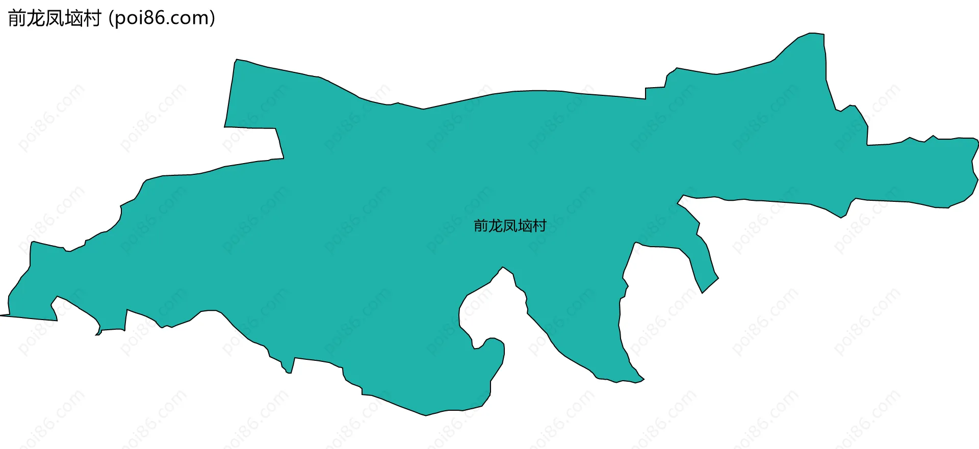 前龙凤垴村边界地图