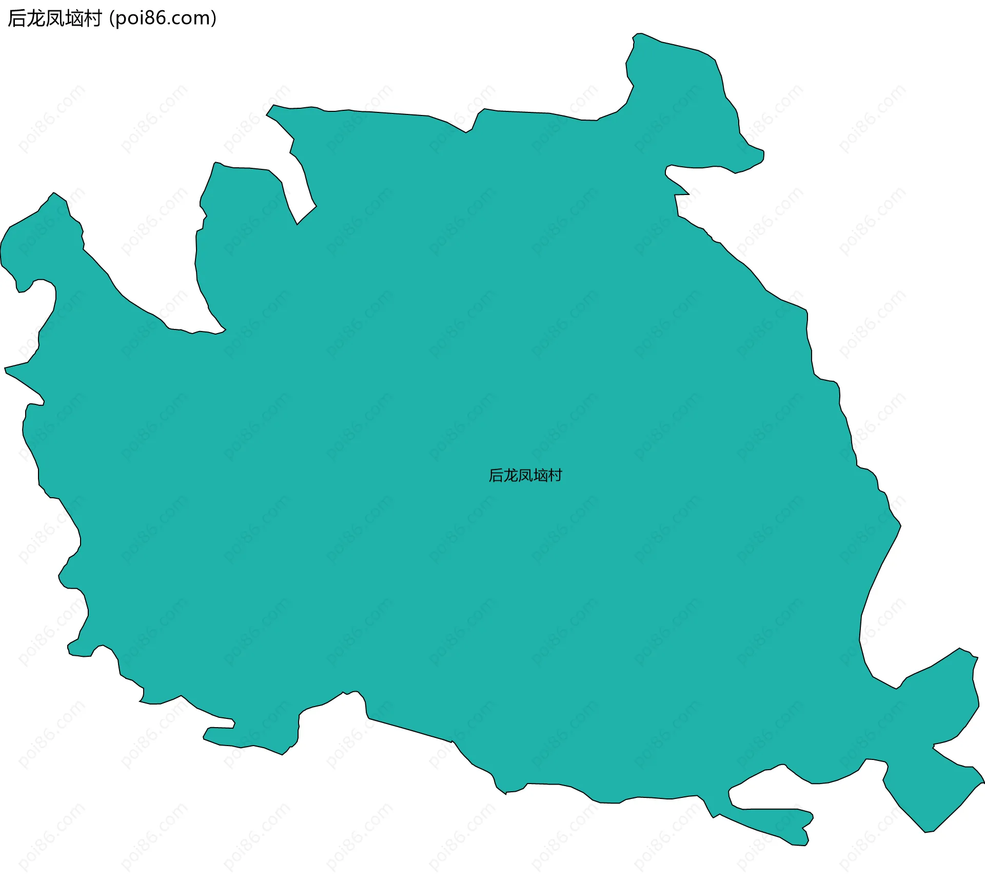 后龙凤垴村边界地图