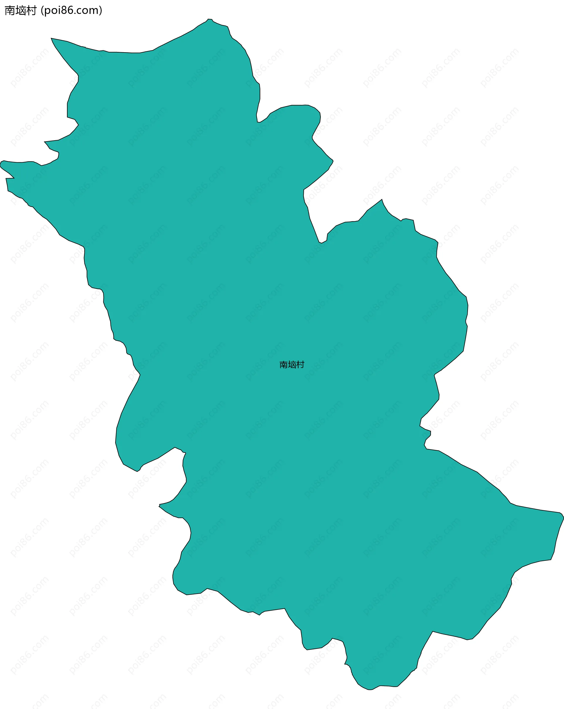 南垴村边界地图