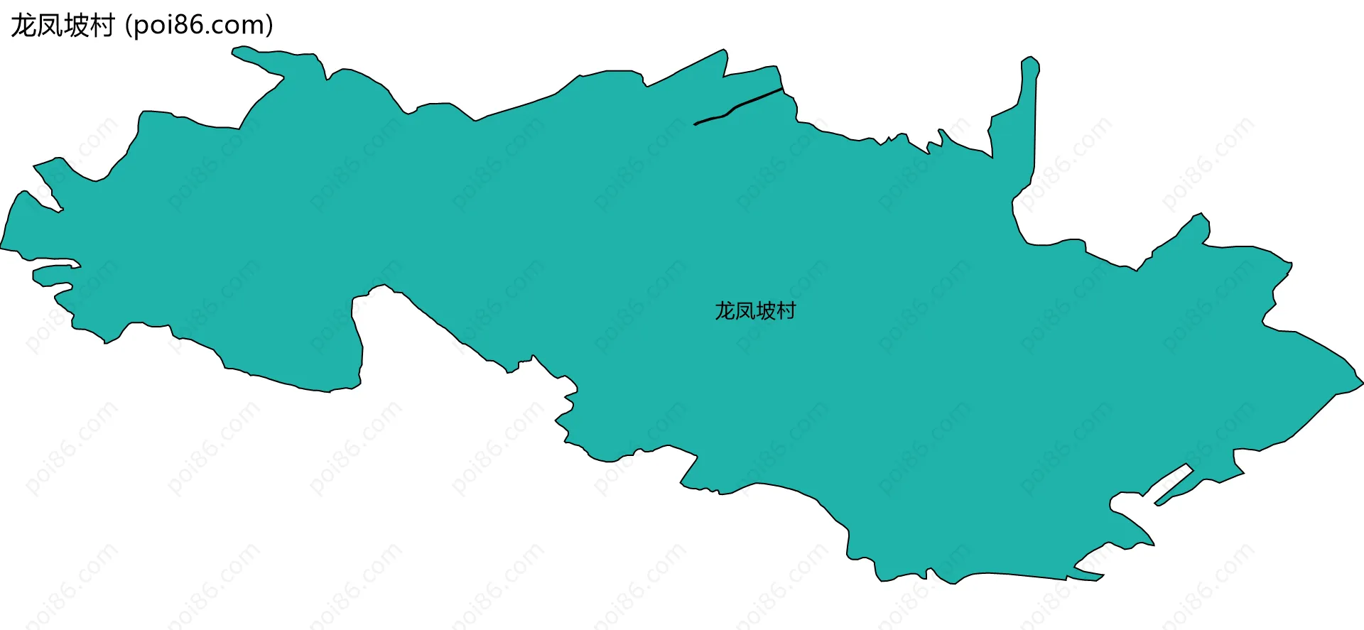 龙凤坡村边界地图