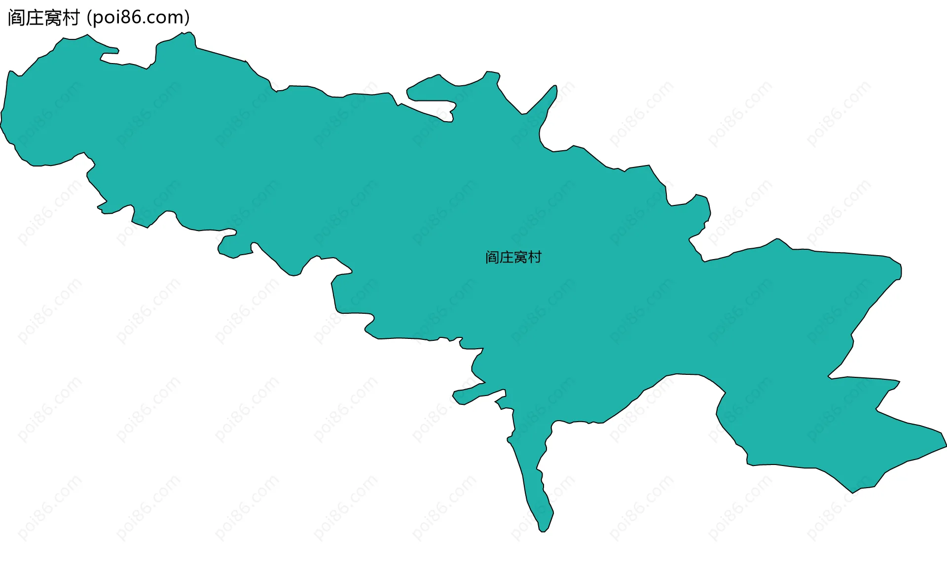 阎庄窝村边界地图