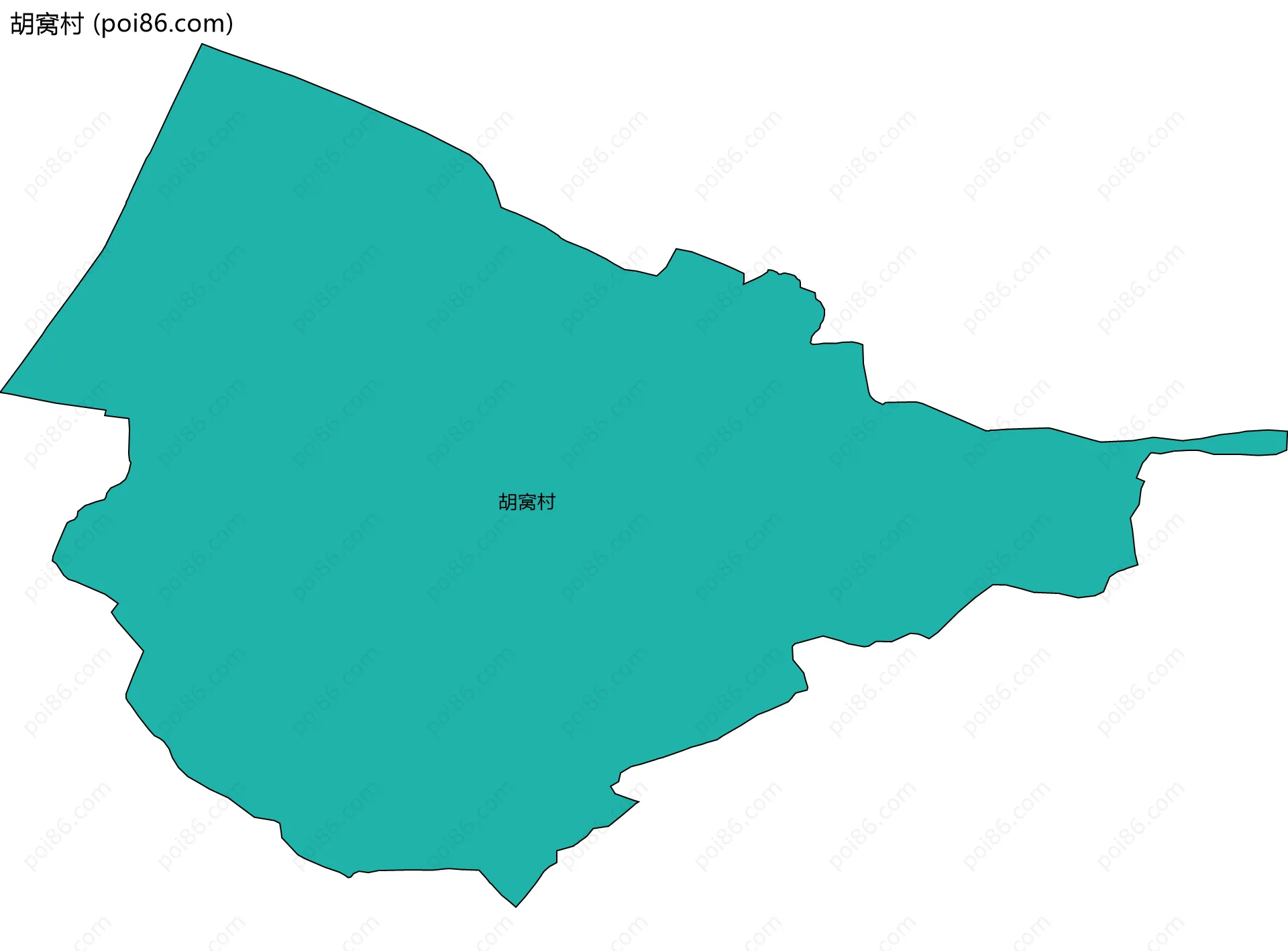 胡窝村边界地图